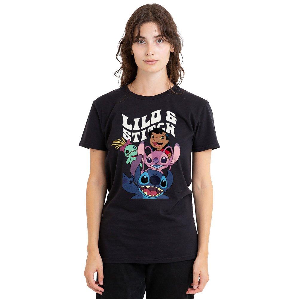 Black - Disney - Lilo Stitch Character Montage T-Shirt Black - 1
