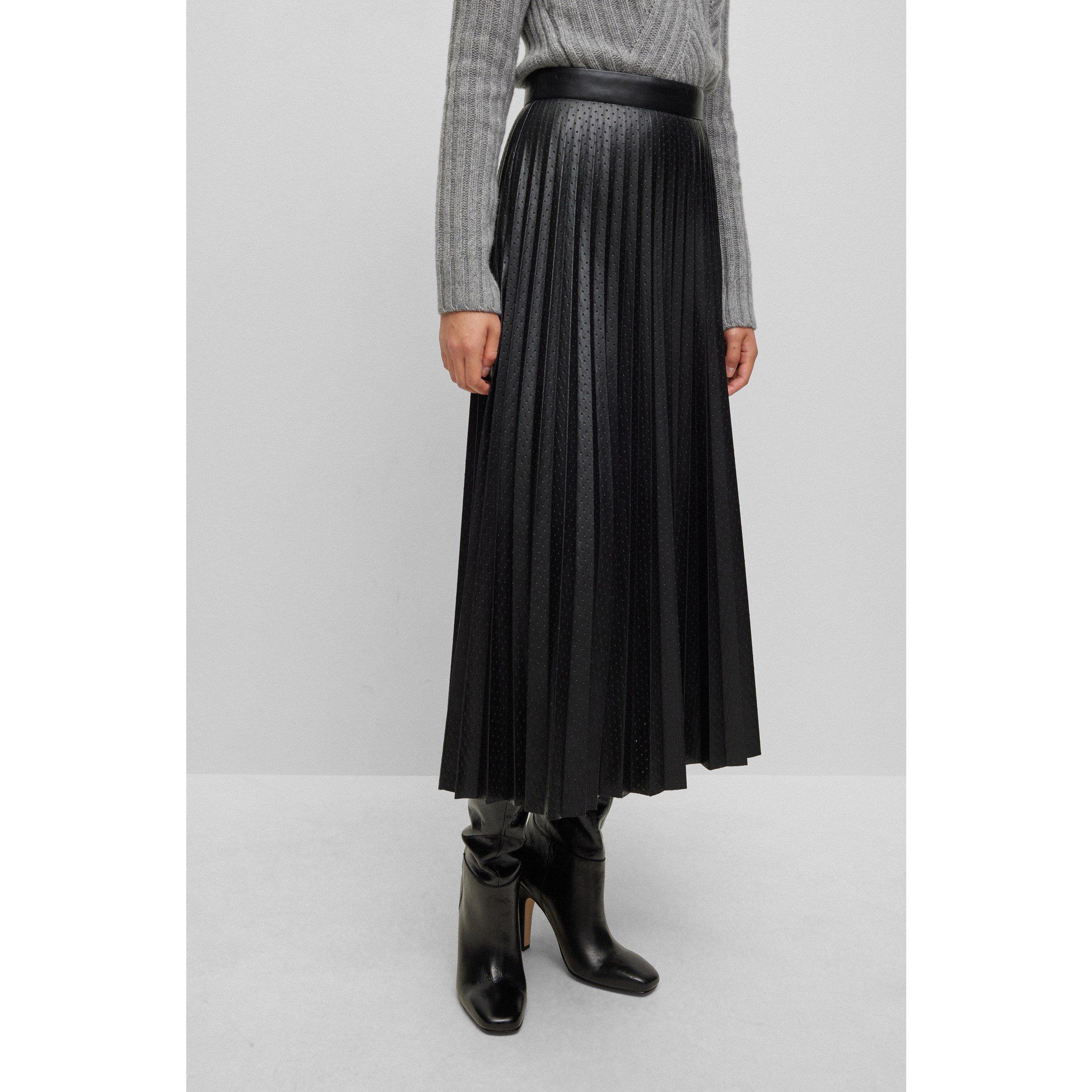 Black - Boss - Women's  Veplika Jersey Skirt - 3