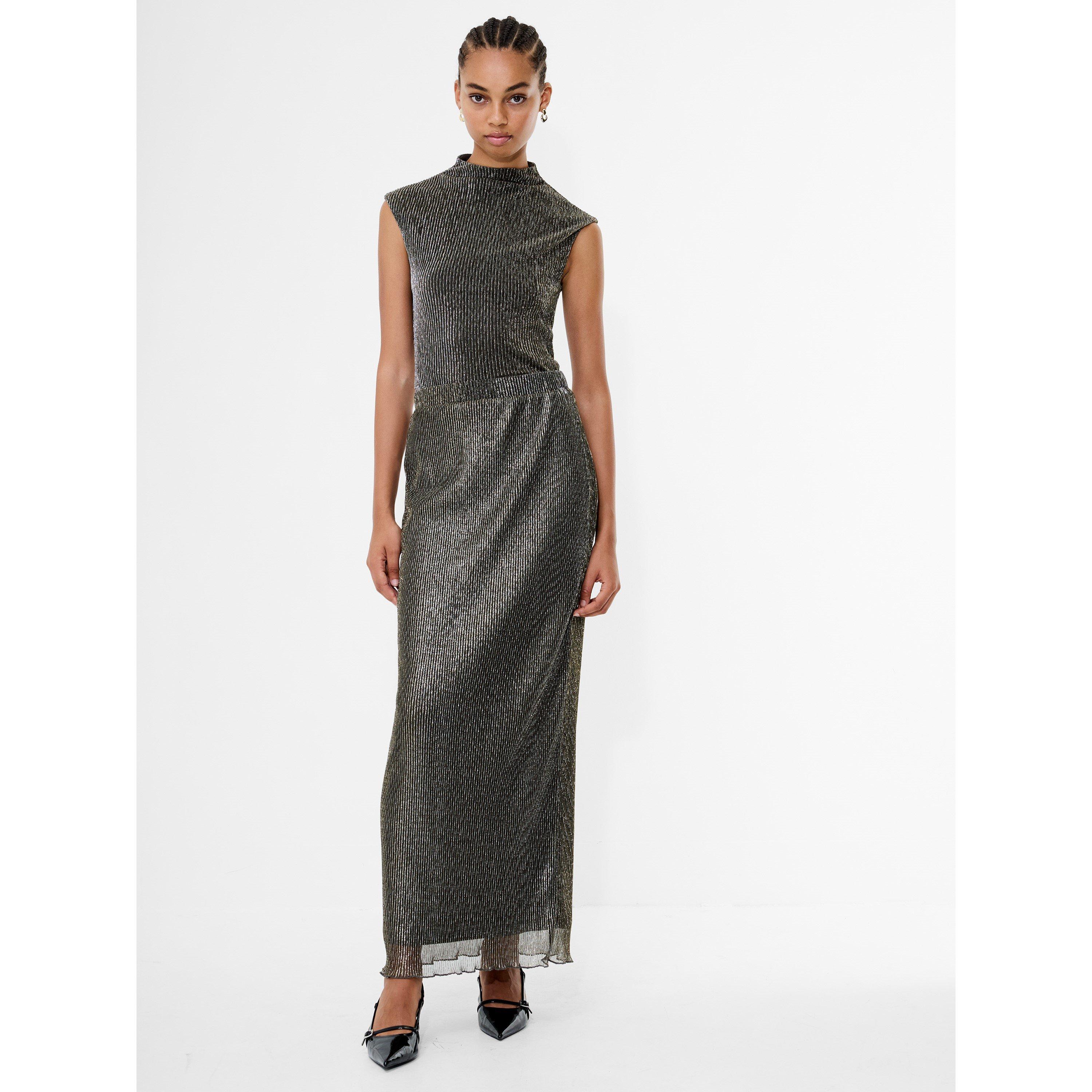 French Connection Women's Maxi Skirt - Gold - 14 (L)