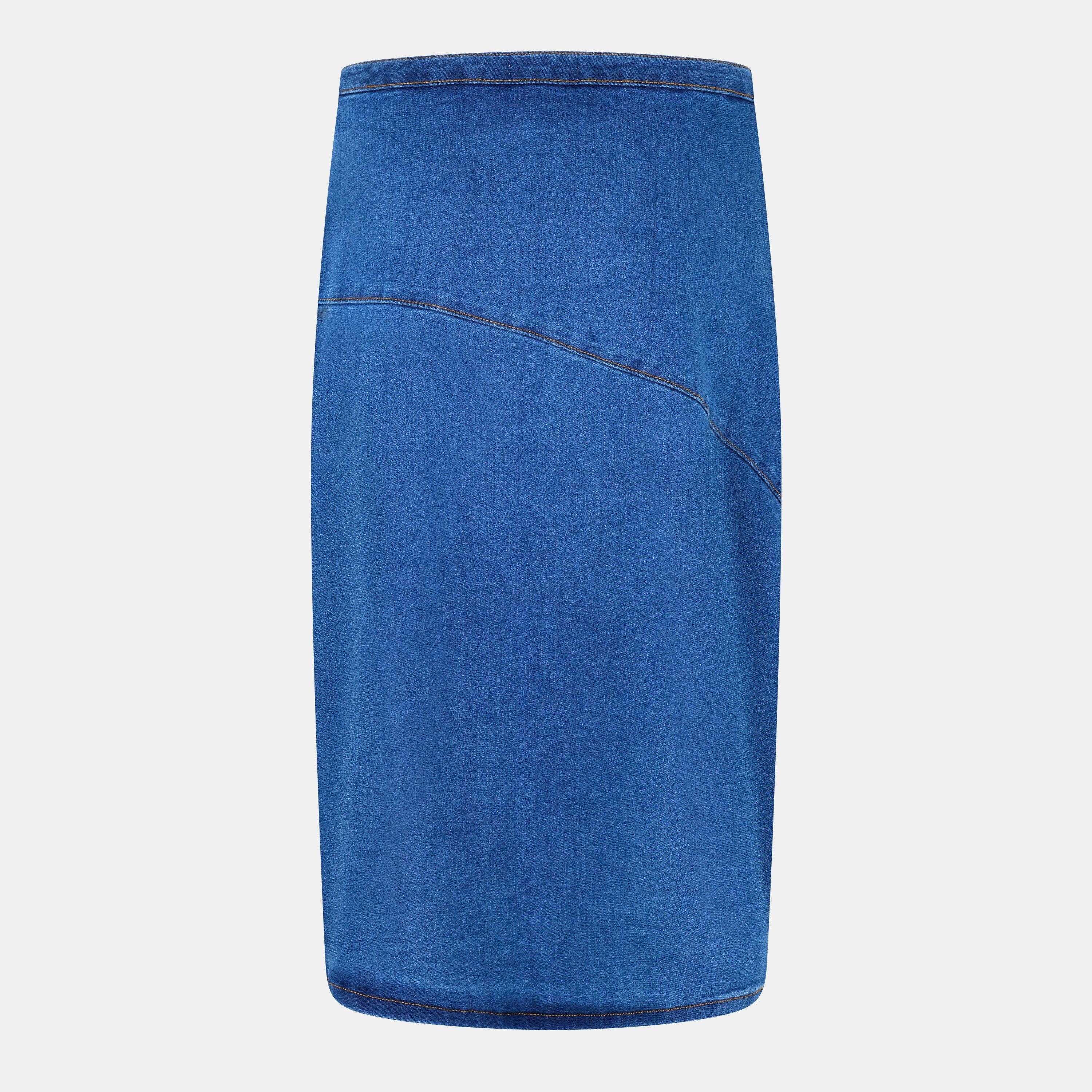 Med Blue Denim - Mamalicious - Mama Mat Mini Skirt - 2