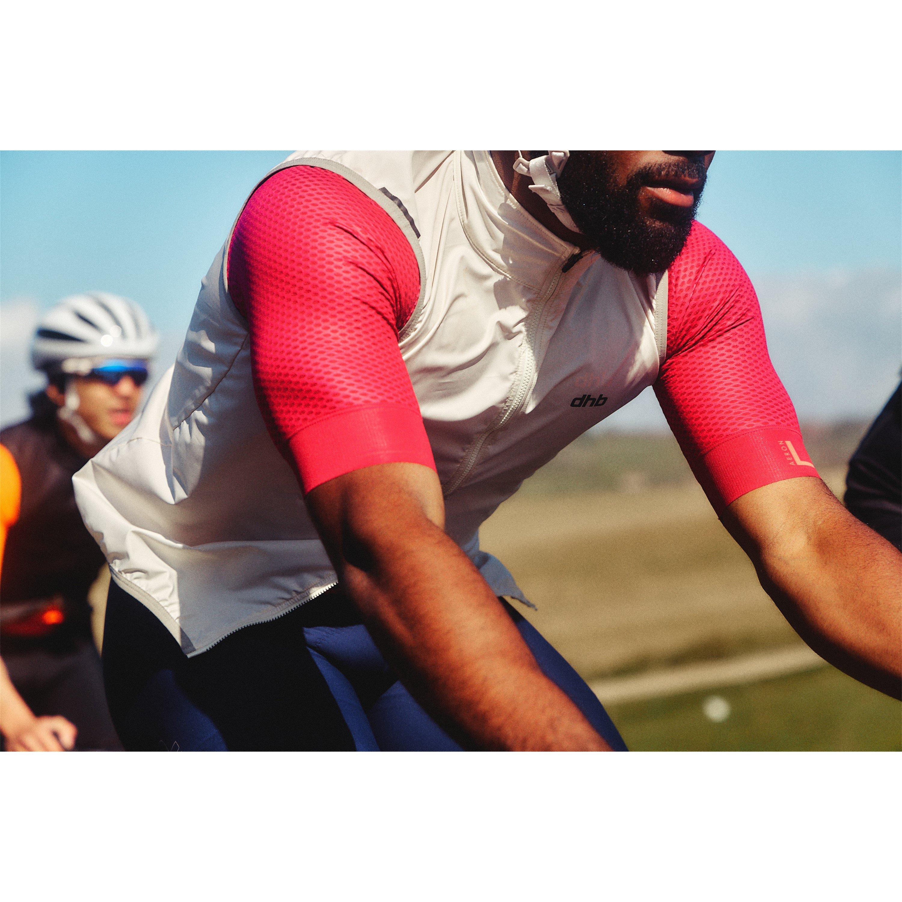 Cream - Dhb - Men's BLOK Windproof Sleeveless Slim Fit Gilet - 7
