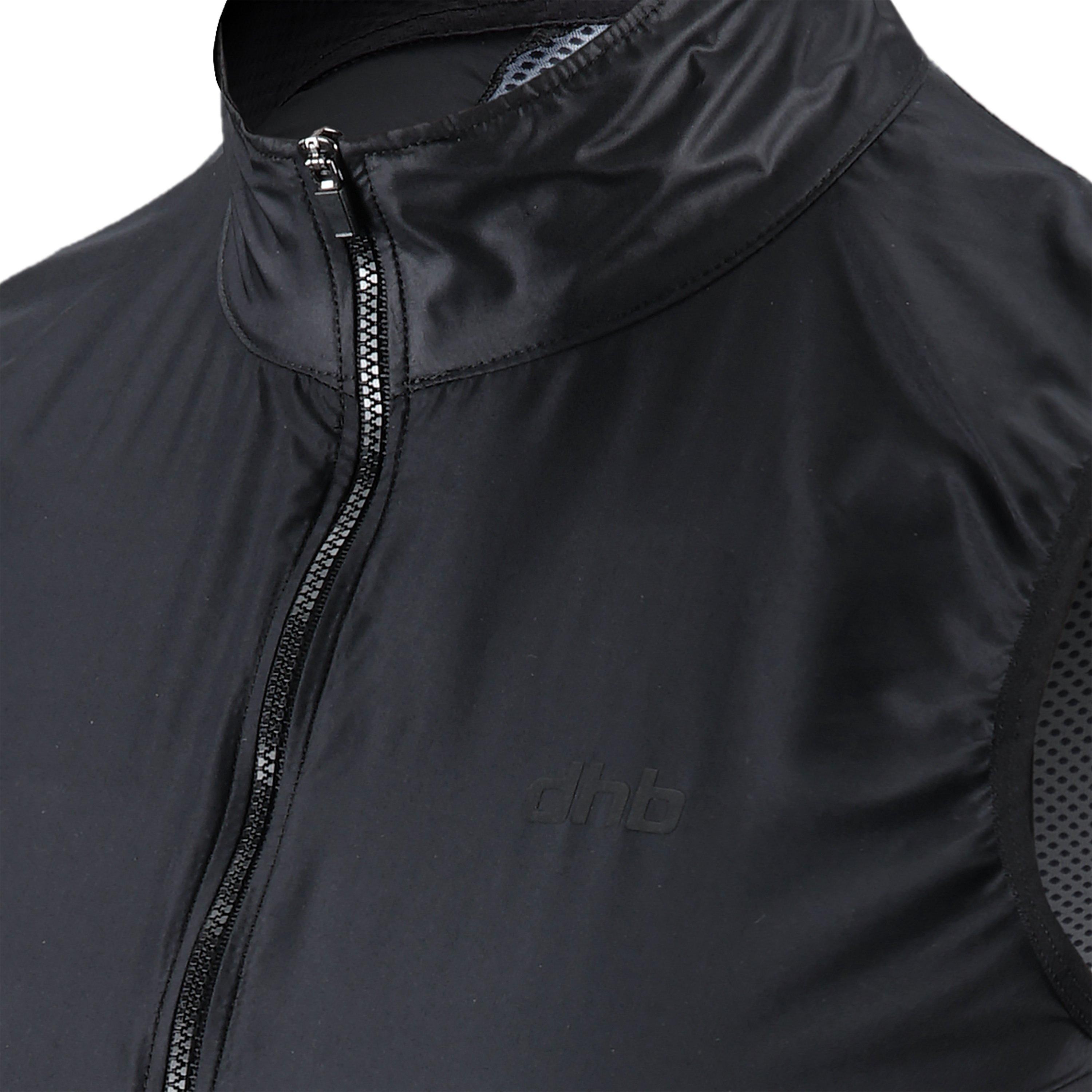 Crna - Dhb - BLOK Windproof Sleeveless Slim Fit Gilet - 6