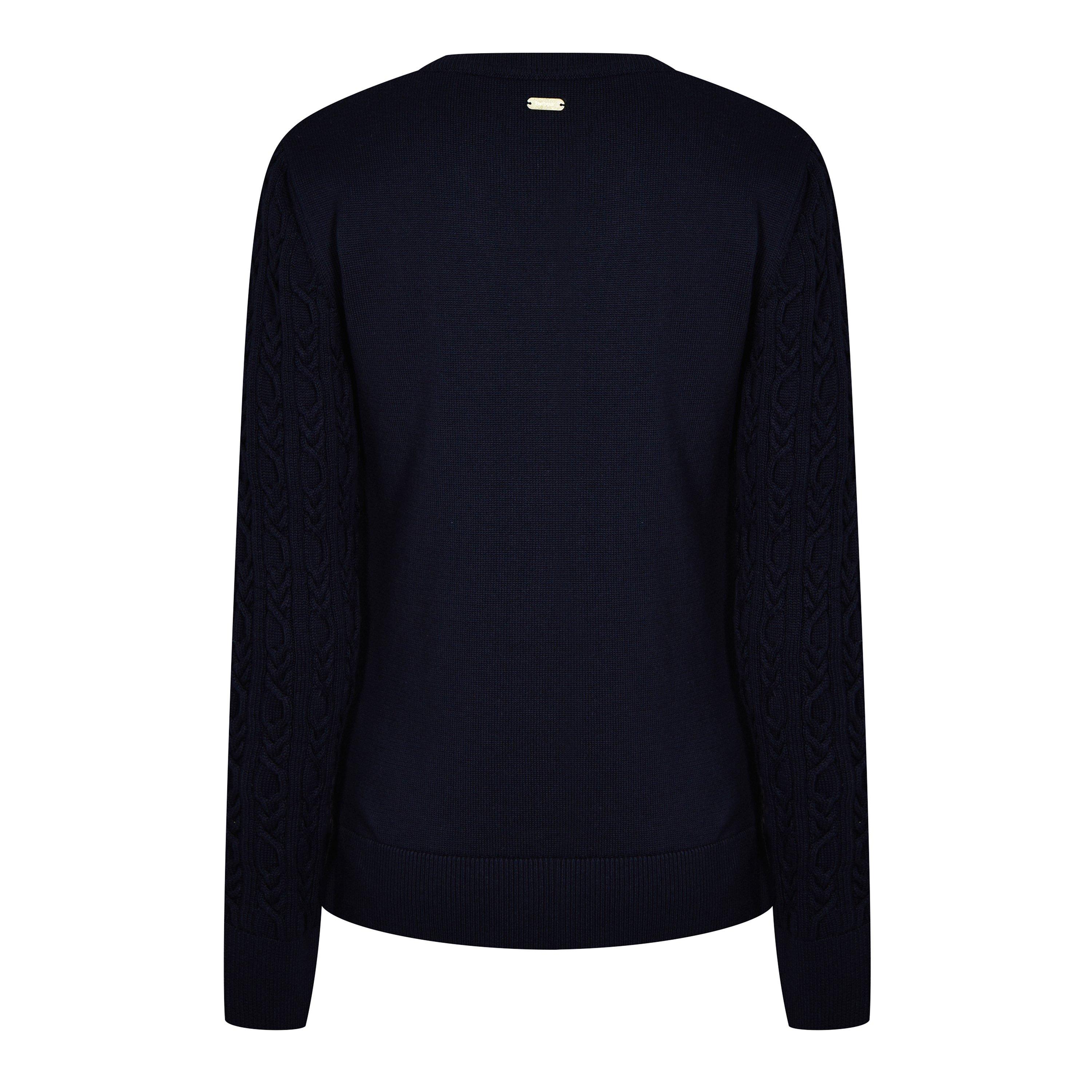 Navy - Barbour - Hampton V-Neck Knit - 7