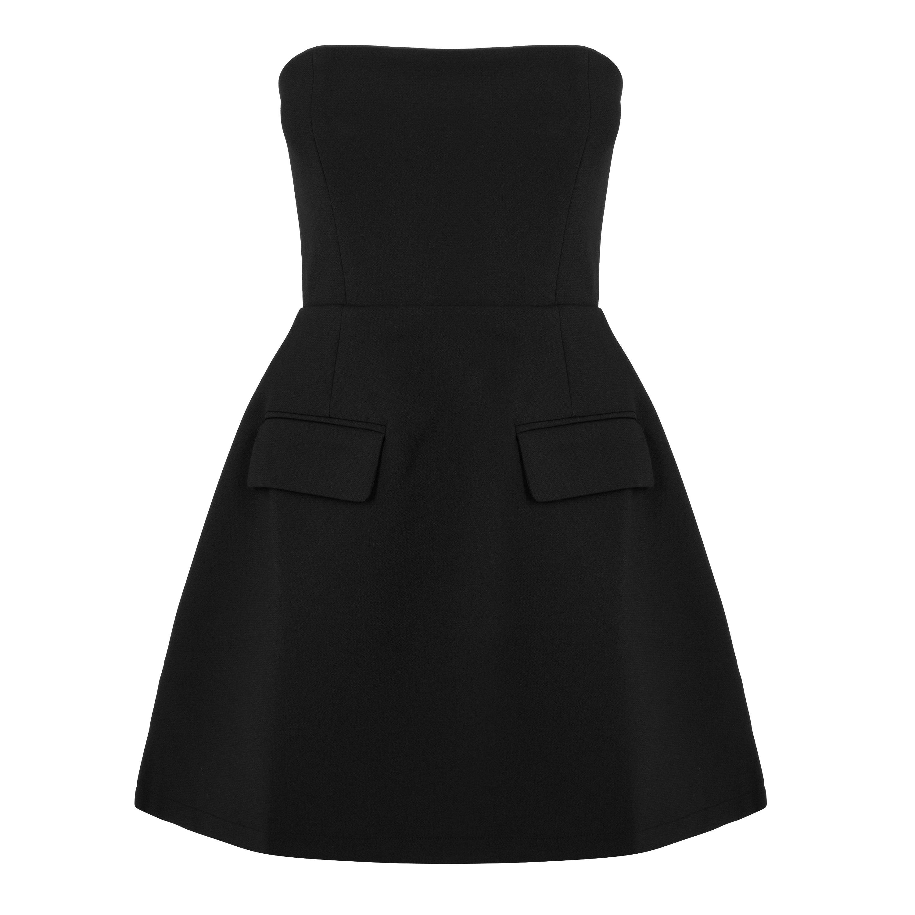 Black - Odd Muse - Strapless Mini Dress - 7