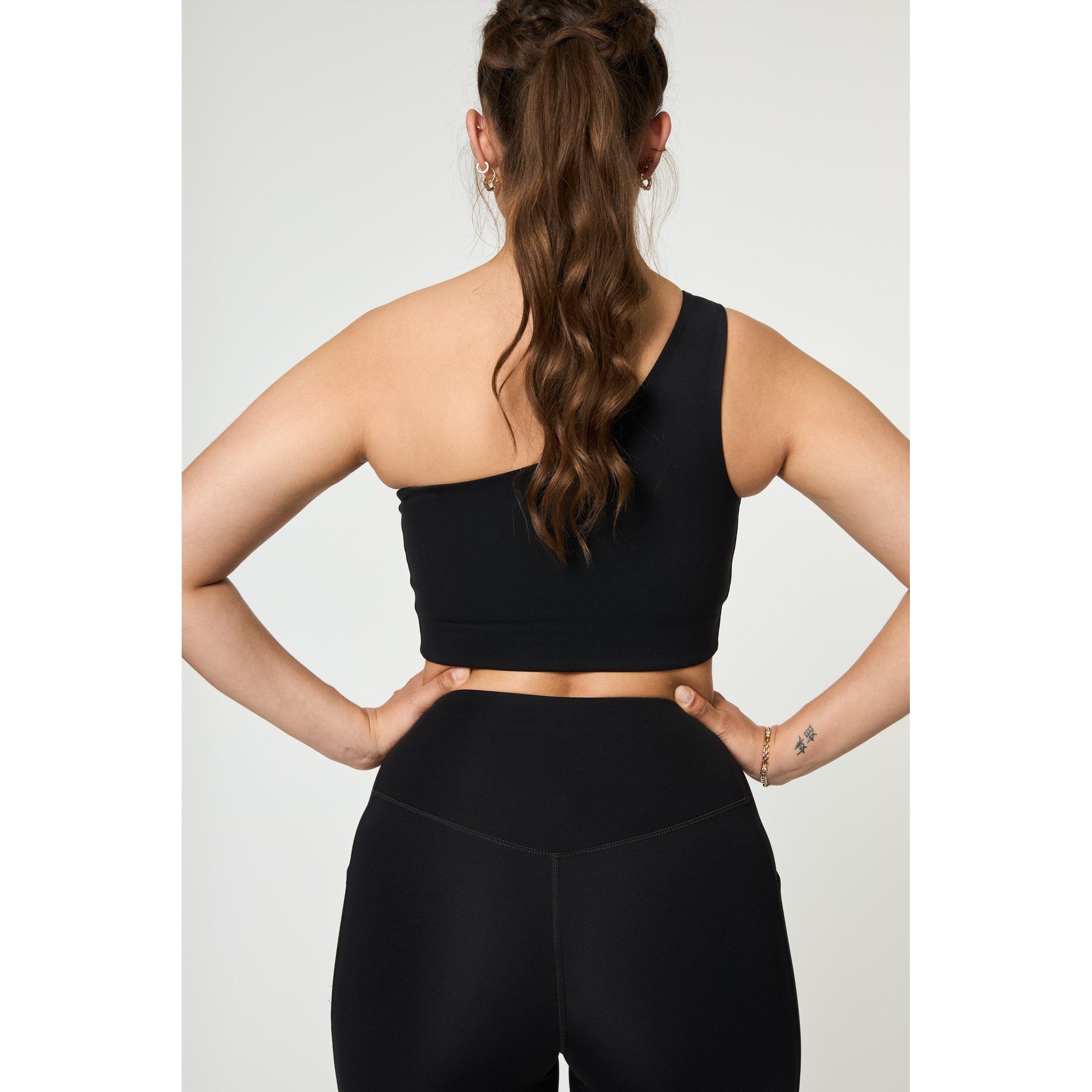 Black - Girlfriend Collective - One Shld Bra Ld62 - 4