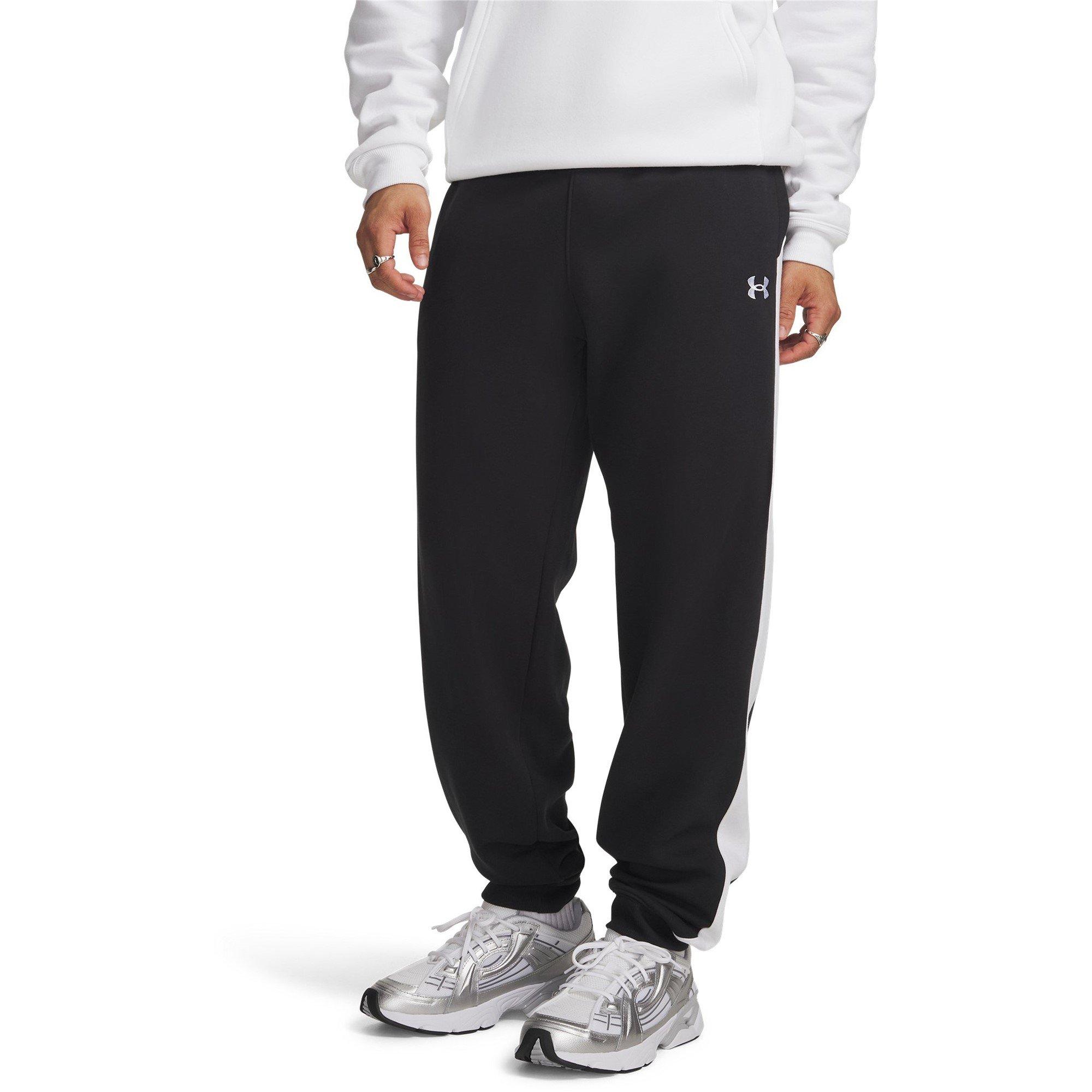 Under Armour Men's Performance Fleece Tracksuit Bottom - Black/White - XL