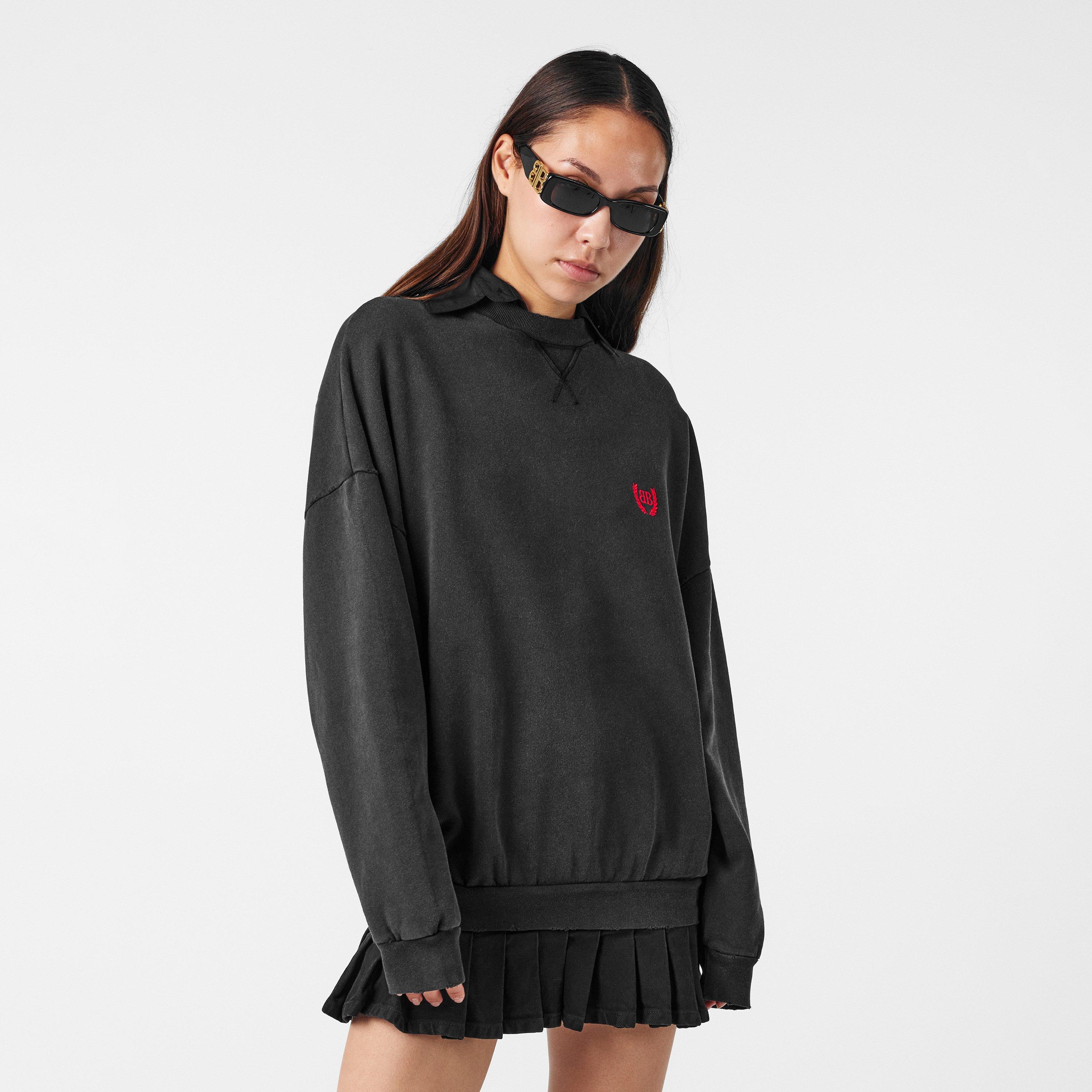 Washed Black - Balenciaga - Women's Bal Hybrid Mini Dress - 3