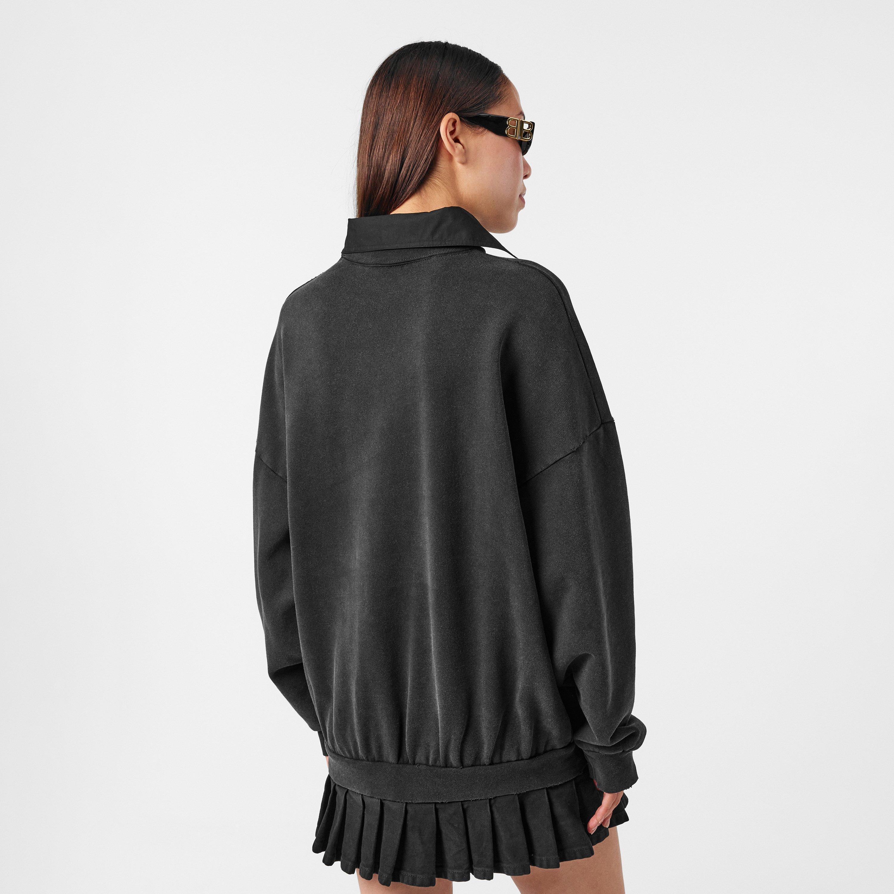 Washed Black - Balenciaga - Women's Bal Hybrid Mini Dress - 4