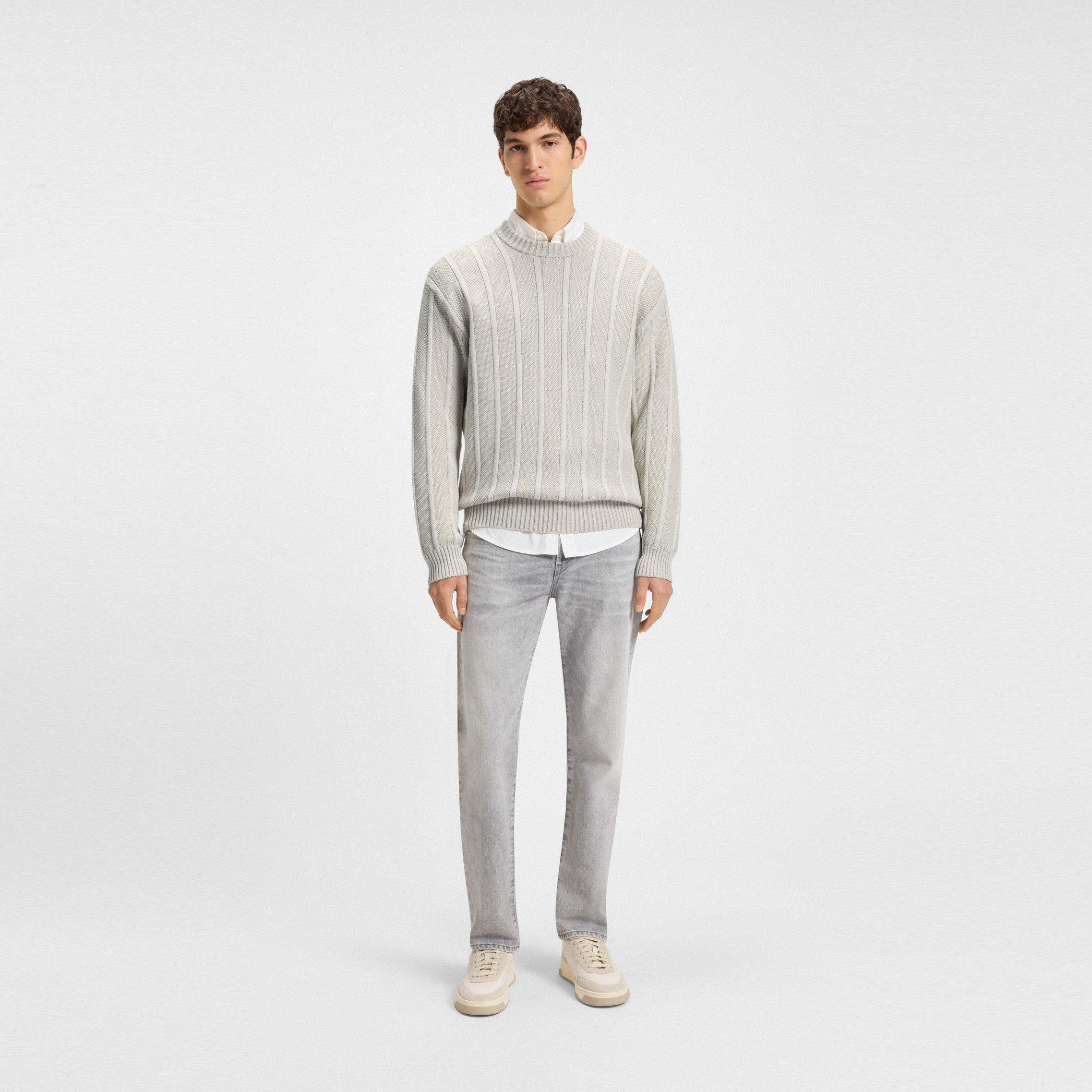 Light Beige 271 - Boss - Men's Kaktus Knitted Jumper, Breathable Cotton - 5