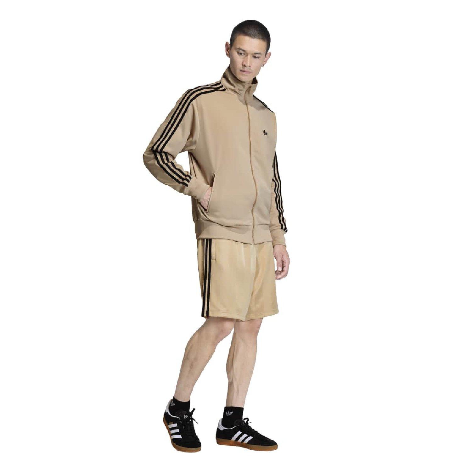 stone khaki - adidas Originals - adidas Originals 3- Stripes Loose Engineered Shorts - 4