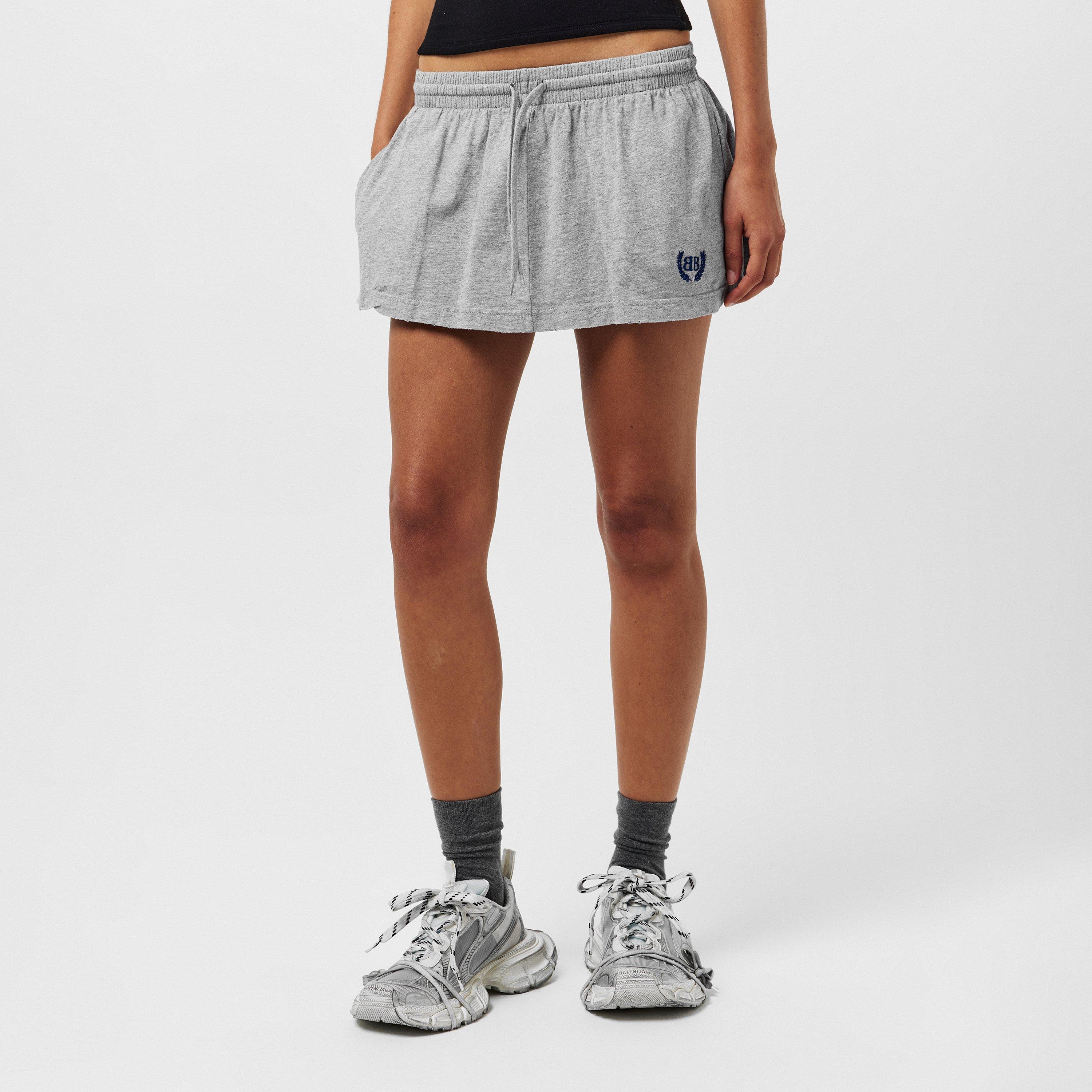 Heather Grey - Balenciaga - Women's Mini Skirt - 3