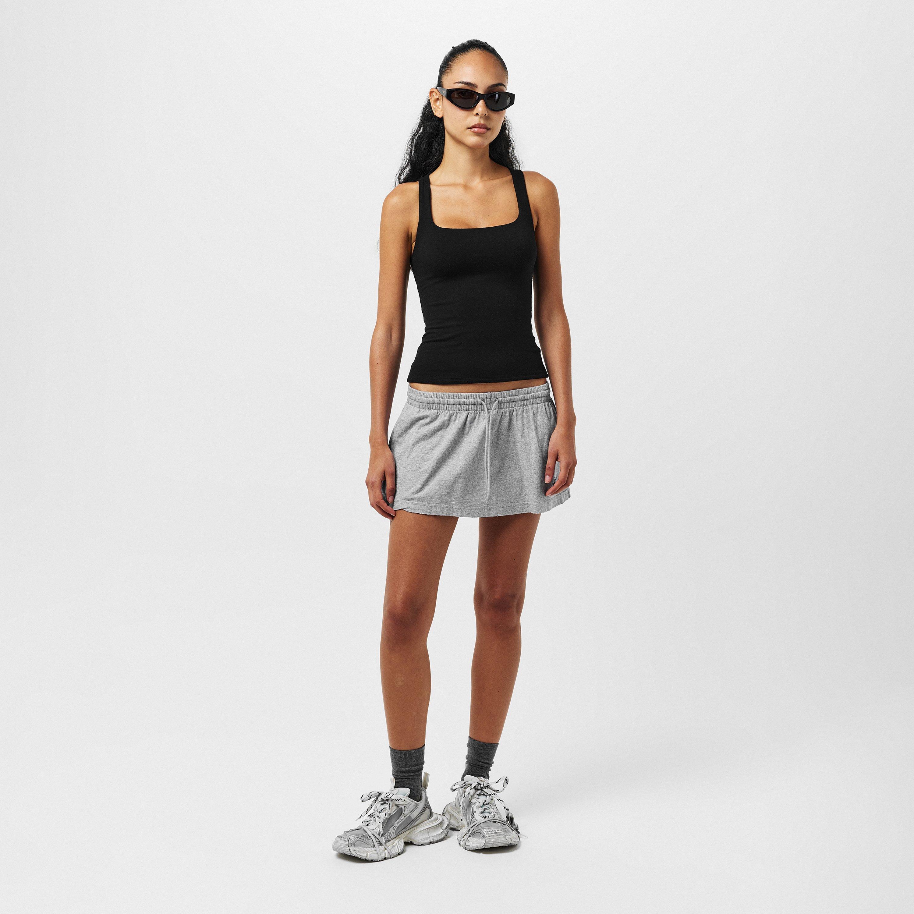 Heather Grey - Balenciaga - Women's Mini Skirt - 6