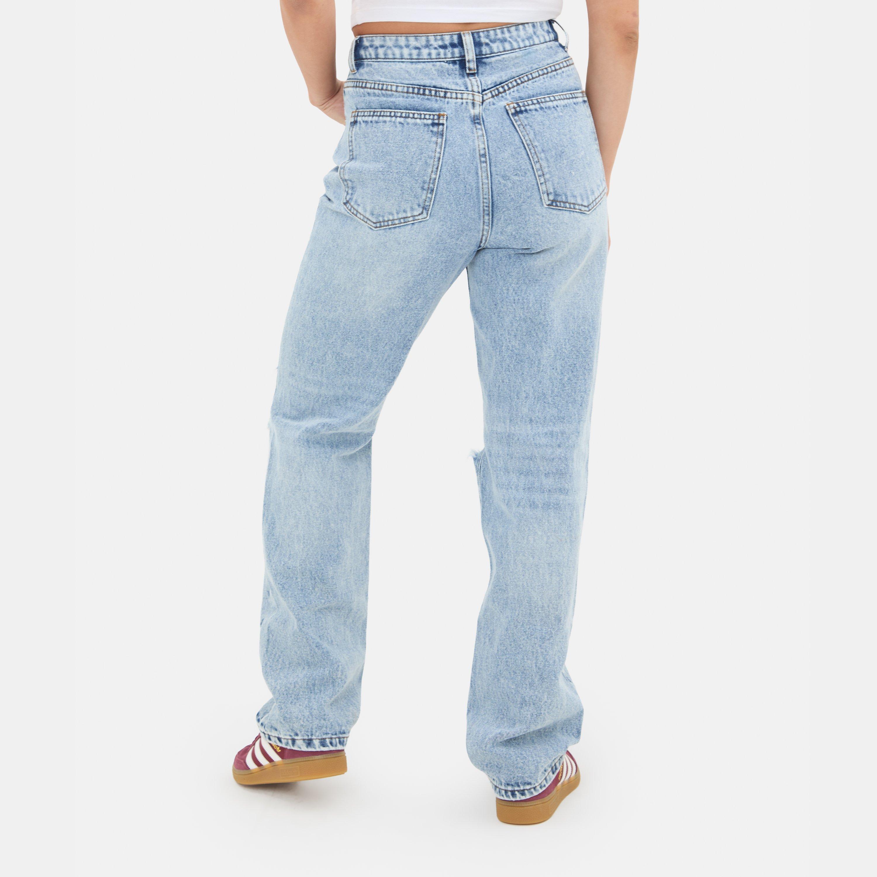 Lyseblå - I Saw It First - Ripped Mom Jean - 2