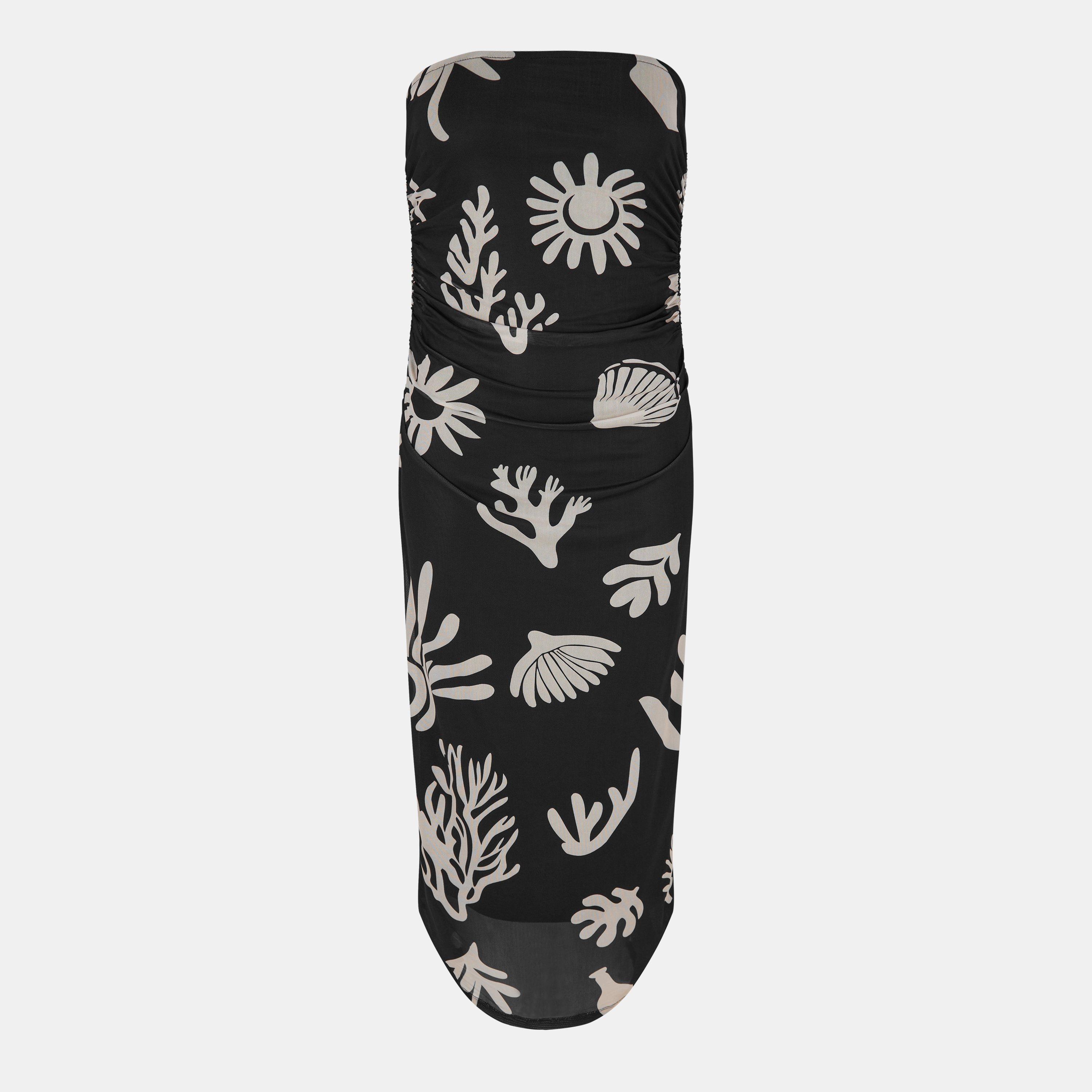 Abstract Coral - Edited - Wilia Dress - 1