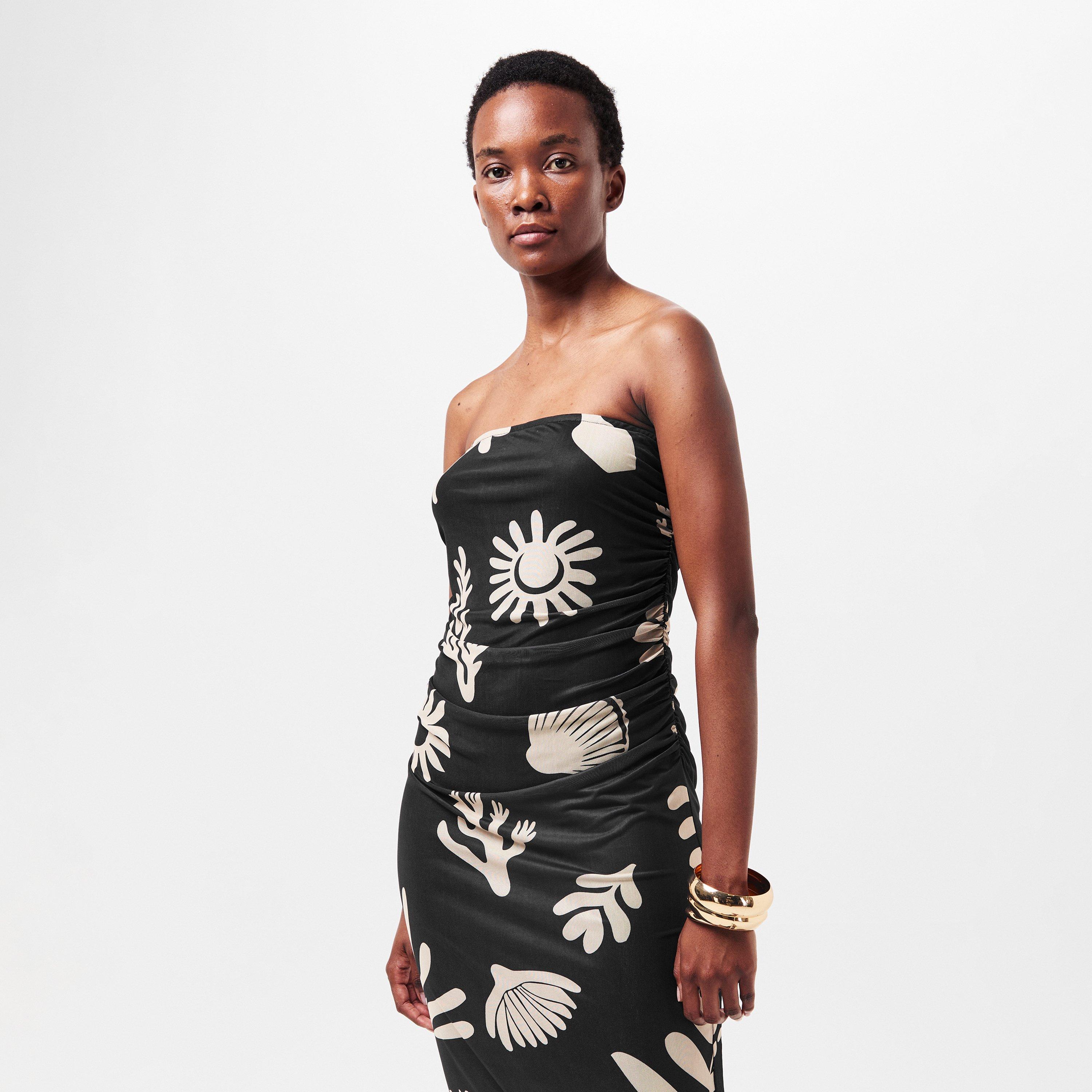 Abstract Coral - Edited - Edited Wilia Dress - 3