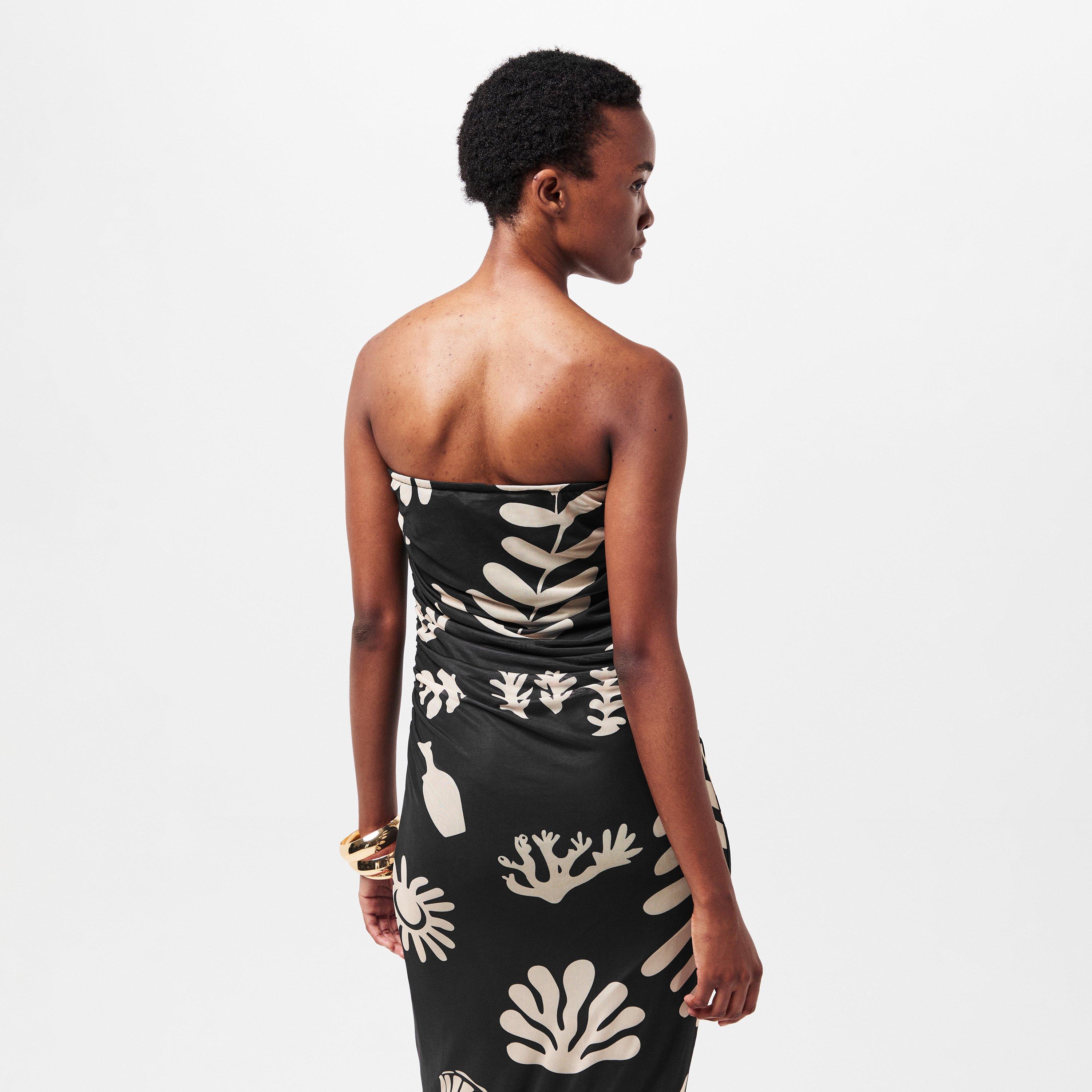 Abstract Coral - Edited - Edited Wilia Dress - 4