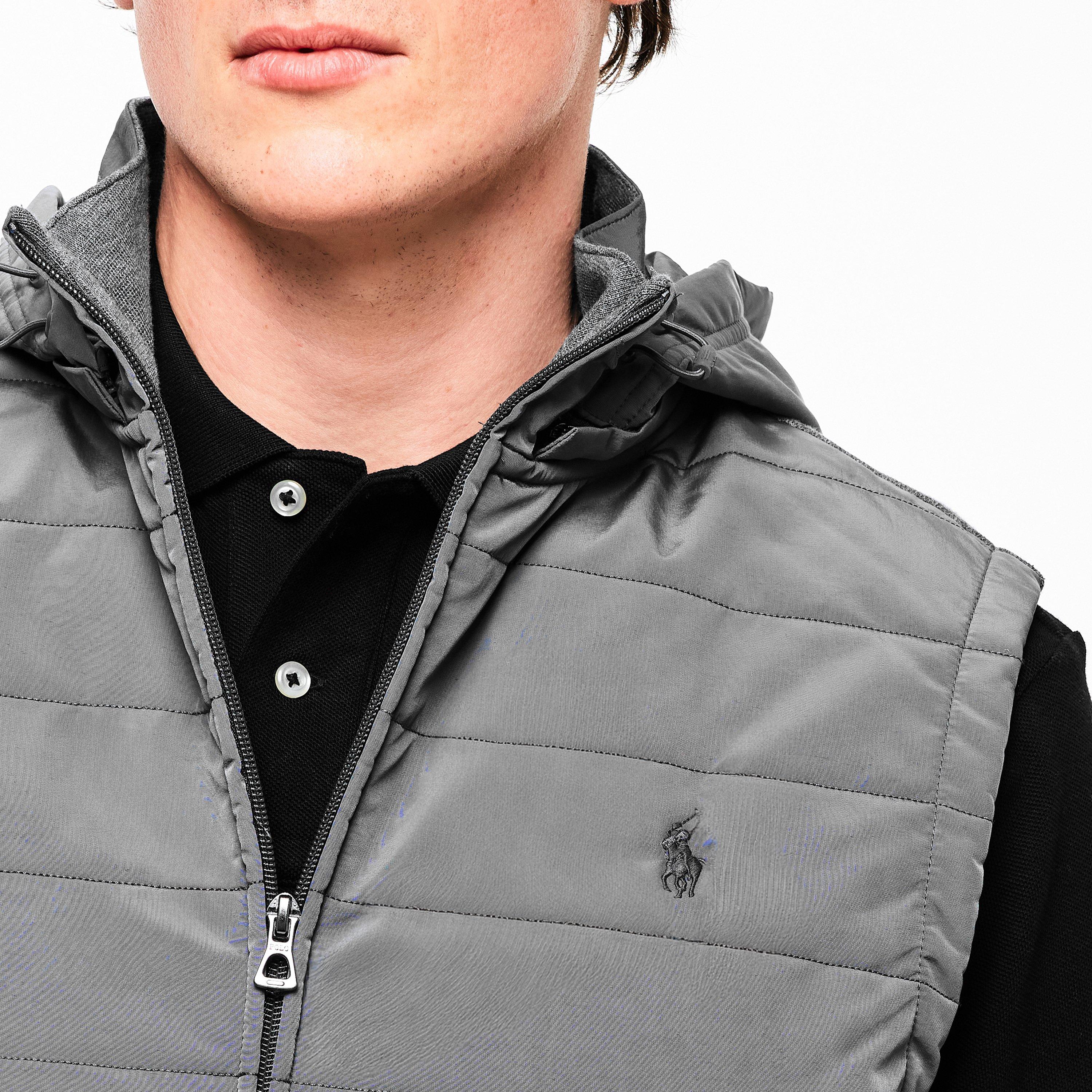 Fortress Grey - Polo Ralph Lauren - Men's Hybrid Gilet - 5