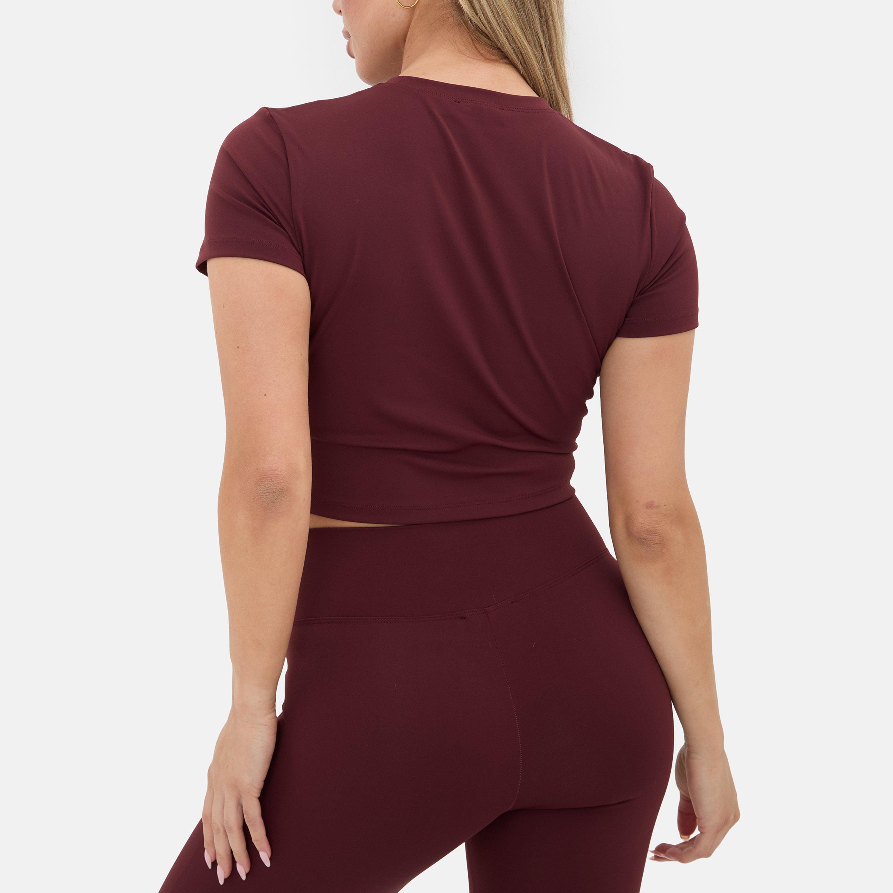 Bourgondië - I Saw It First - Short Sleeve Crop Top - 2