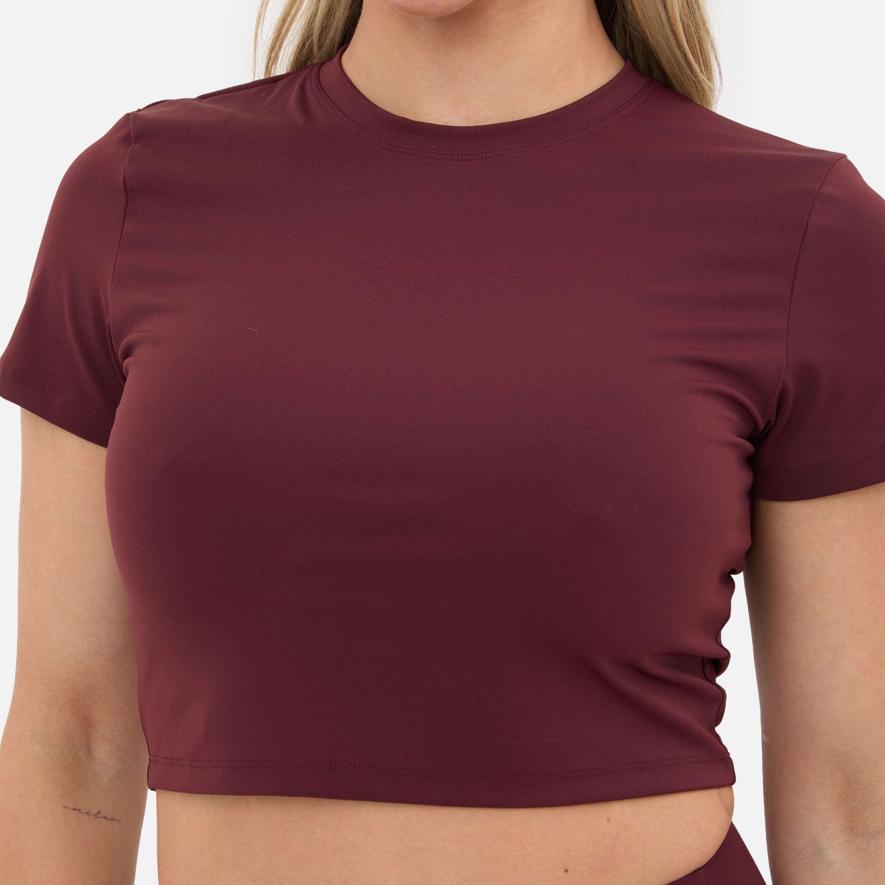 Bourgondië - I Saw It First - Short Sleeve Crop Top - 3