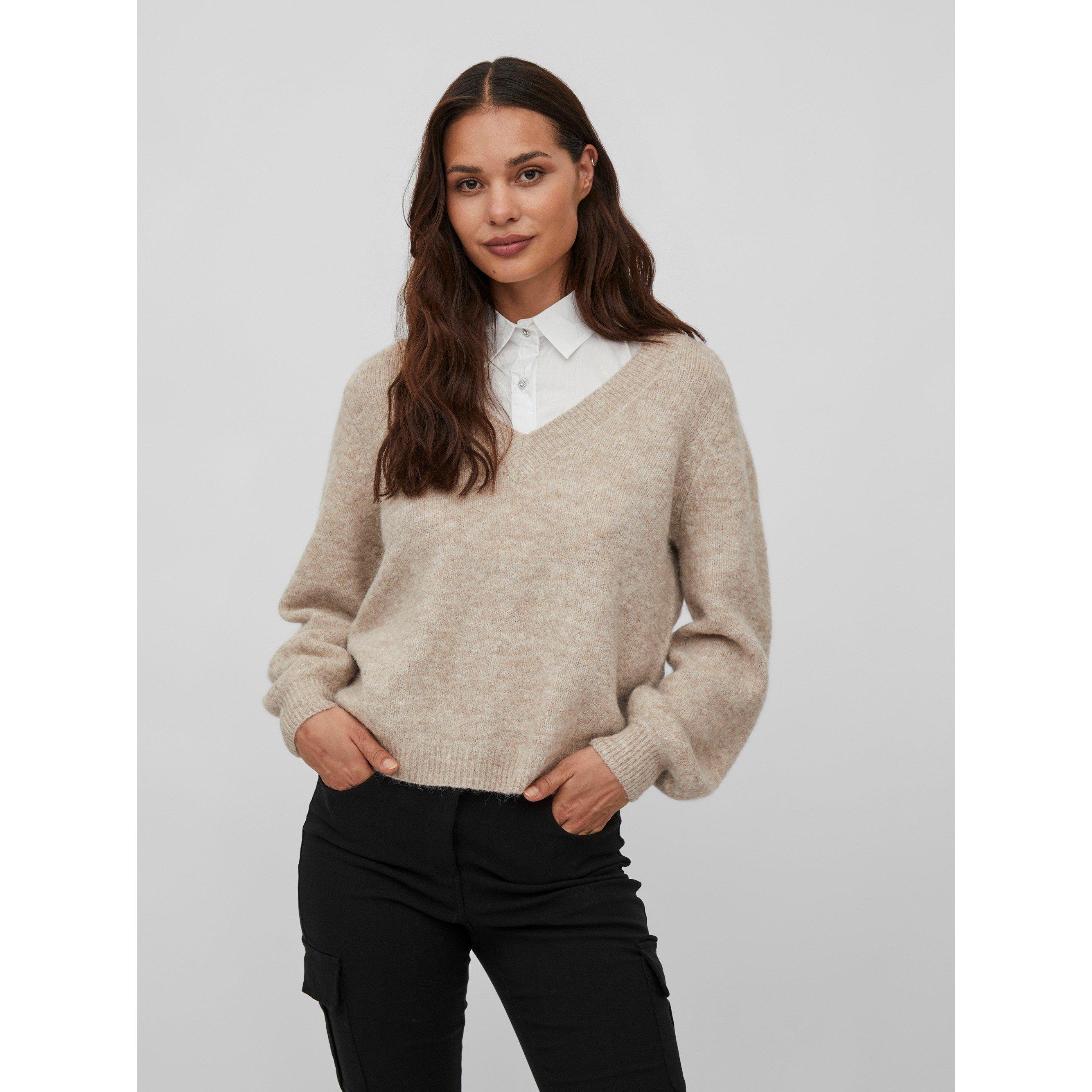 Naturmelange - Vila - Women's Jamina Crew Neck Jumper - 2