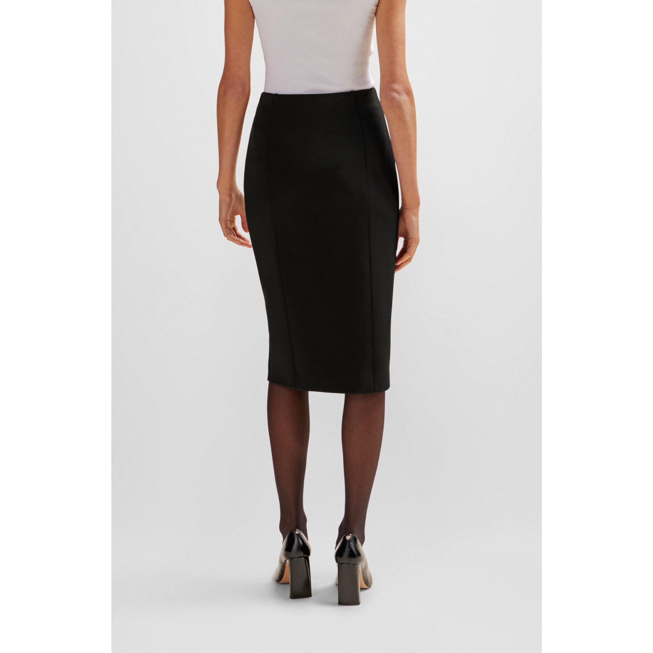 Black - Boss - Women's  Vukeva Jersey Skirt - 4