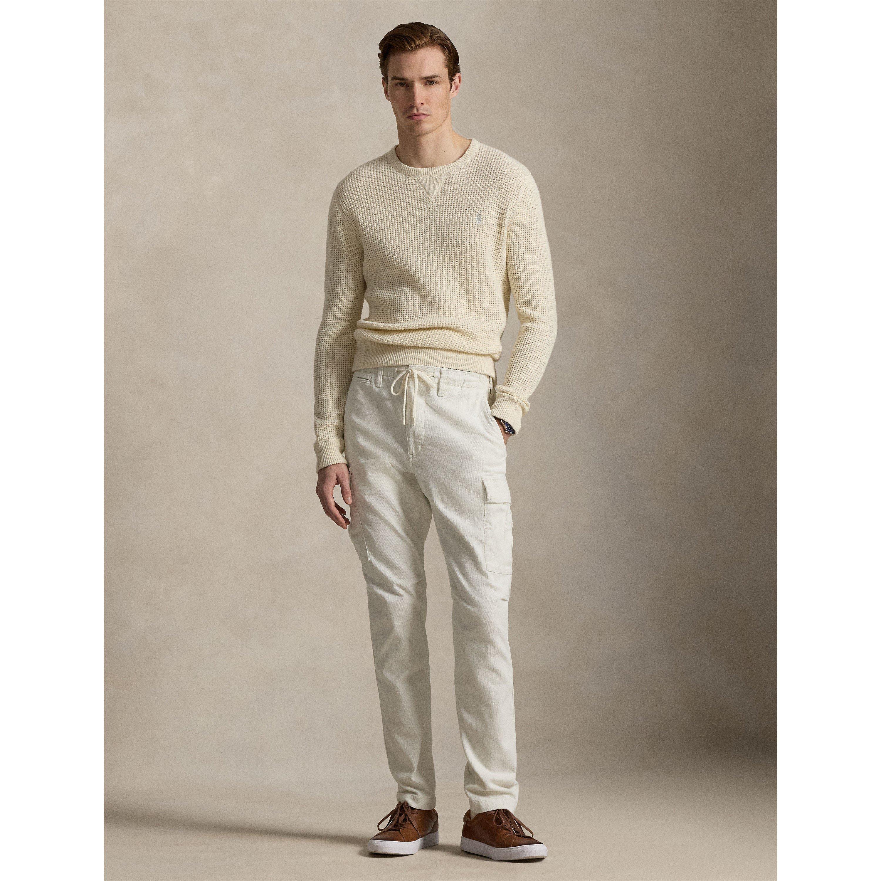 Andover Cream - Polo Ralph Lauren - Men's Cotton Wool Crew Neck Jumper - 5