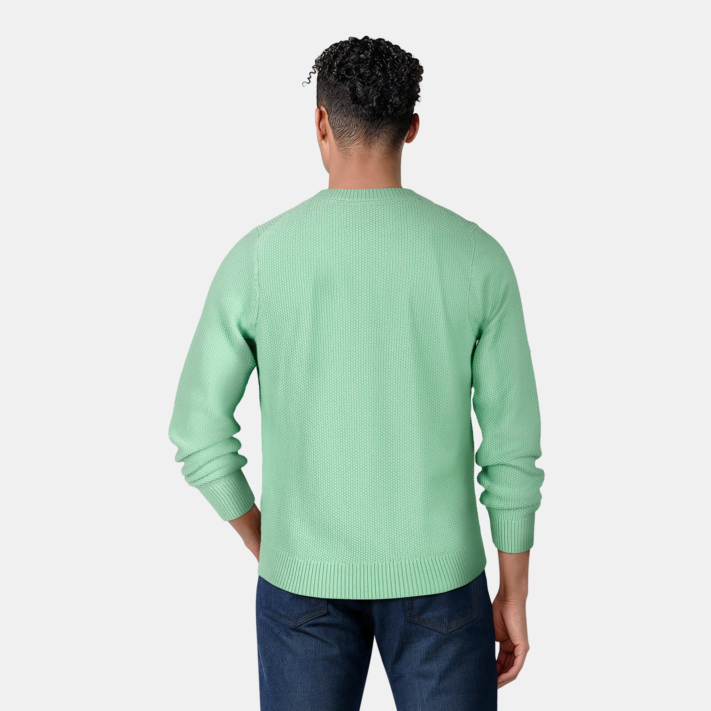 Bleg Teal - Lyle and Scott - Men's V-Neck Cardigan - 4