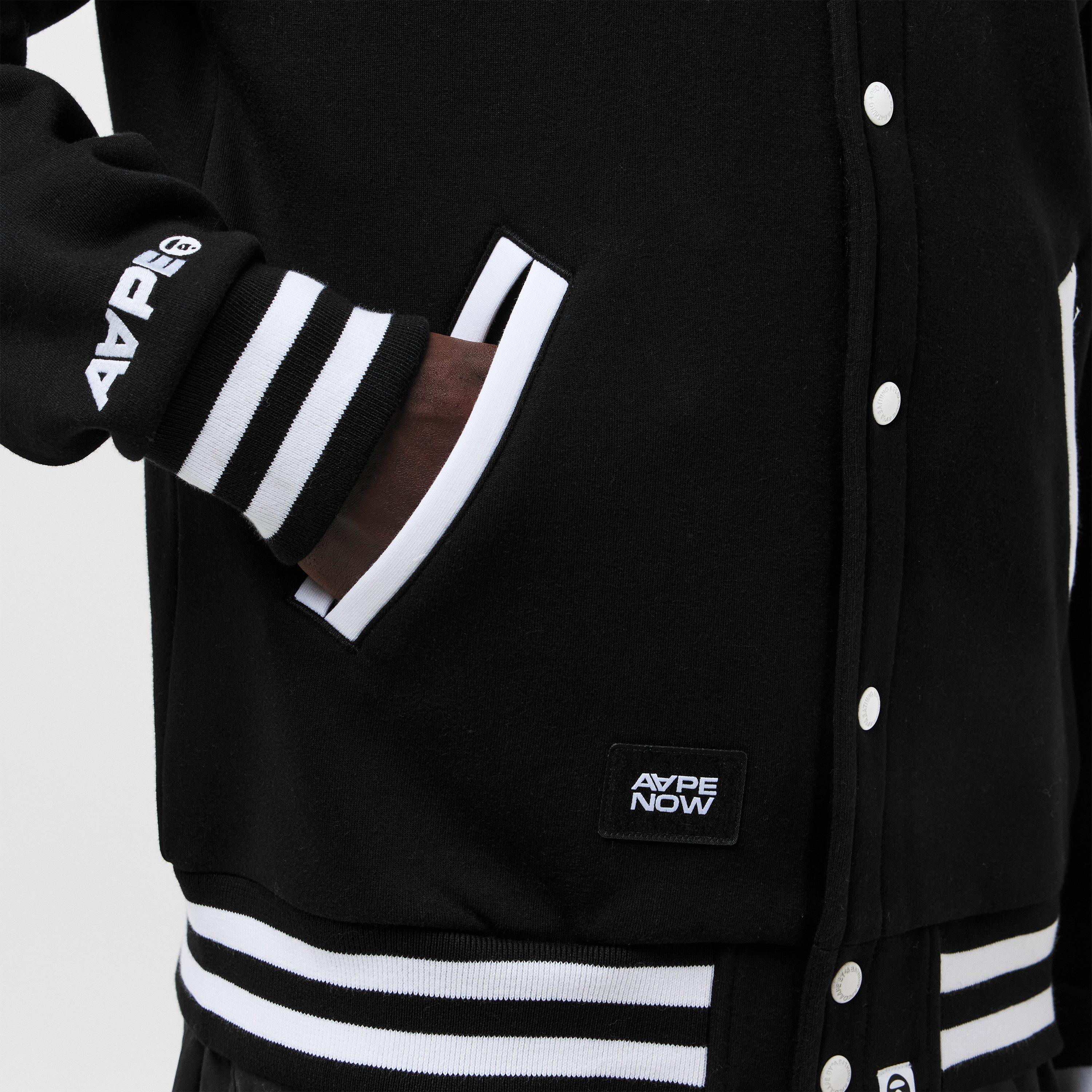 Black - AAPE - Men's Now Varsity Jacket - 5