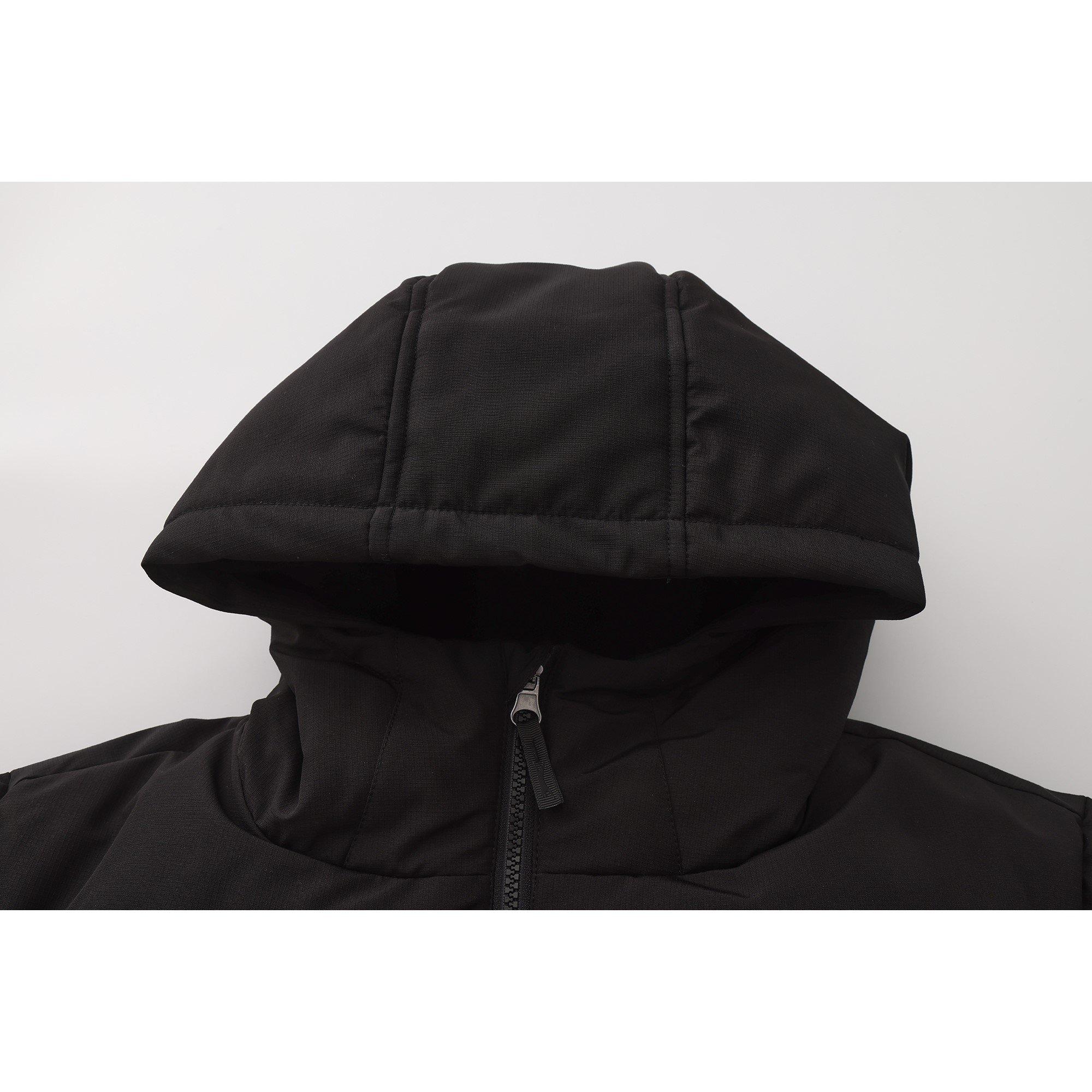 Zwart - Slazenger - Water Resistant Hooded Short Puffer Jacket - 3