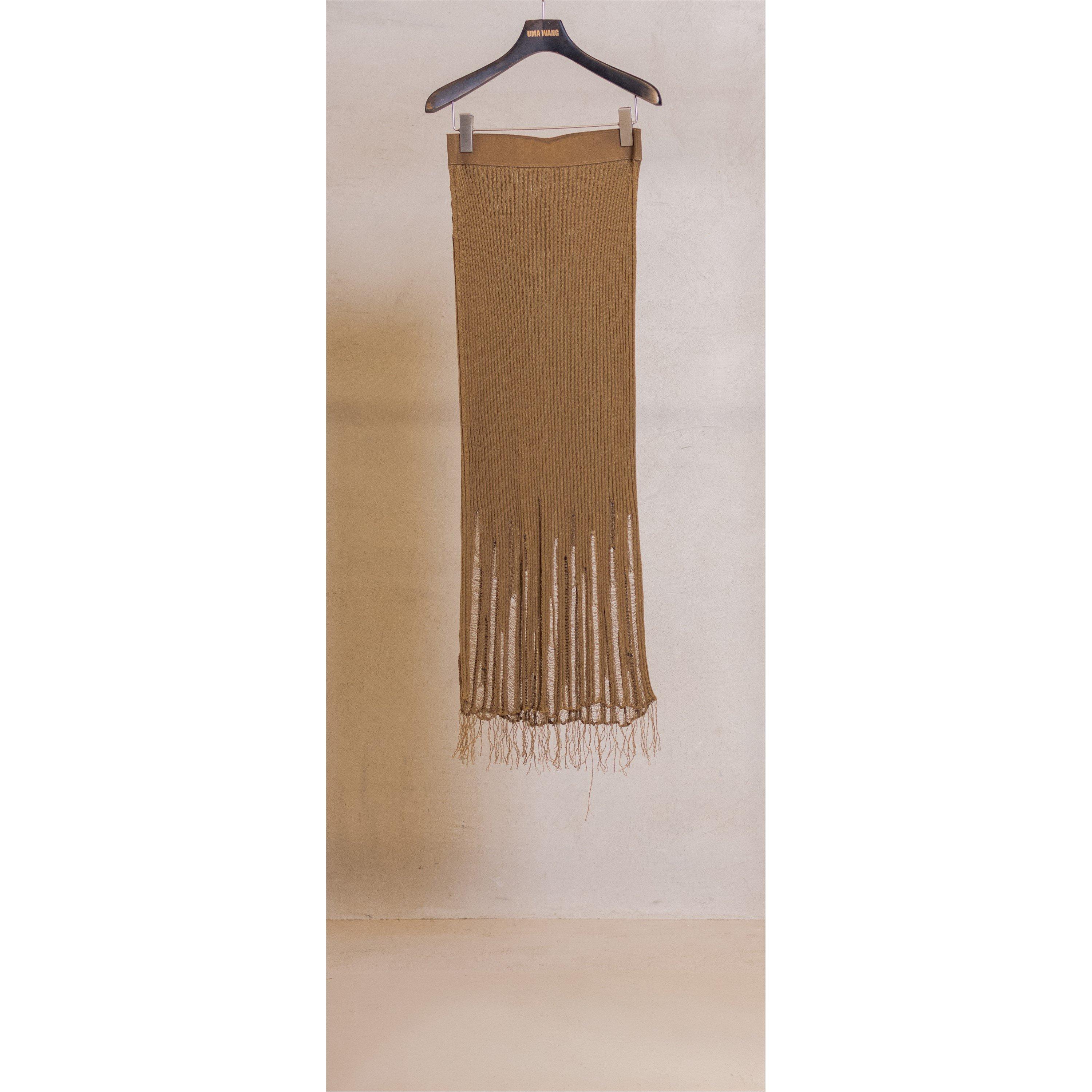 Mustard - Uma Wang - Women's Midi Skirt