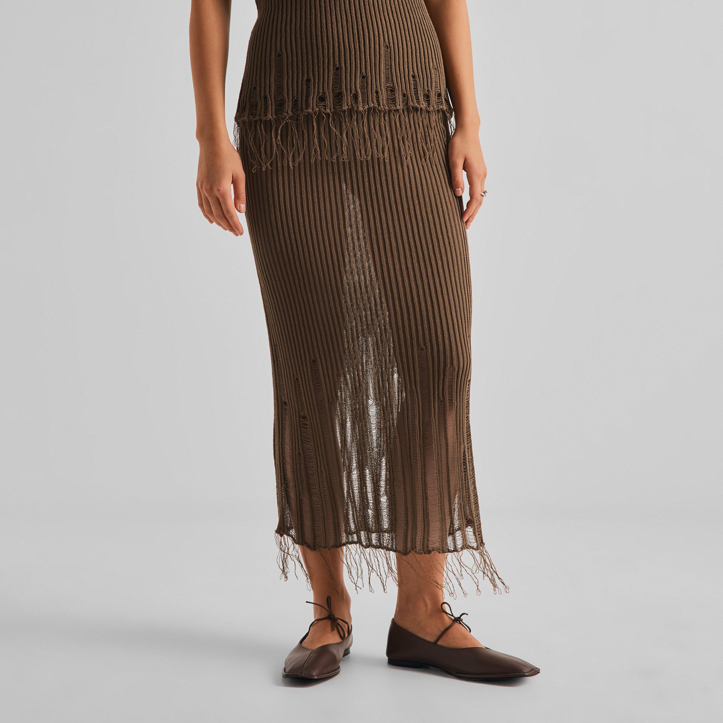 Mustard - Uma Wang - Women's Midi Skirt - 3