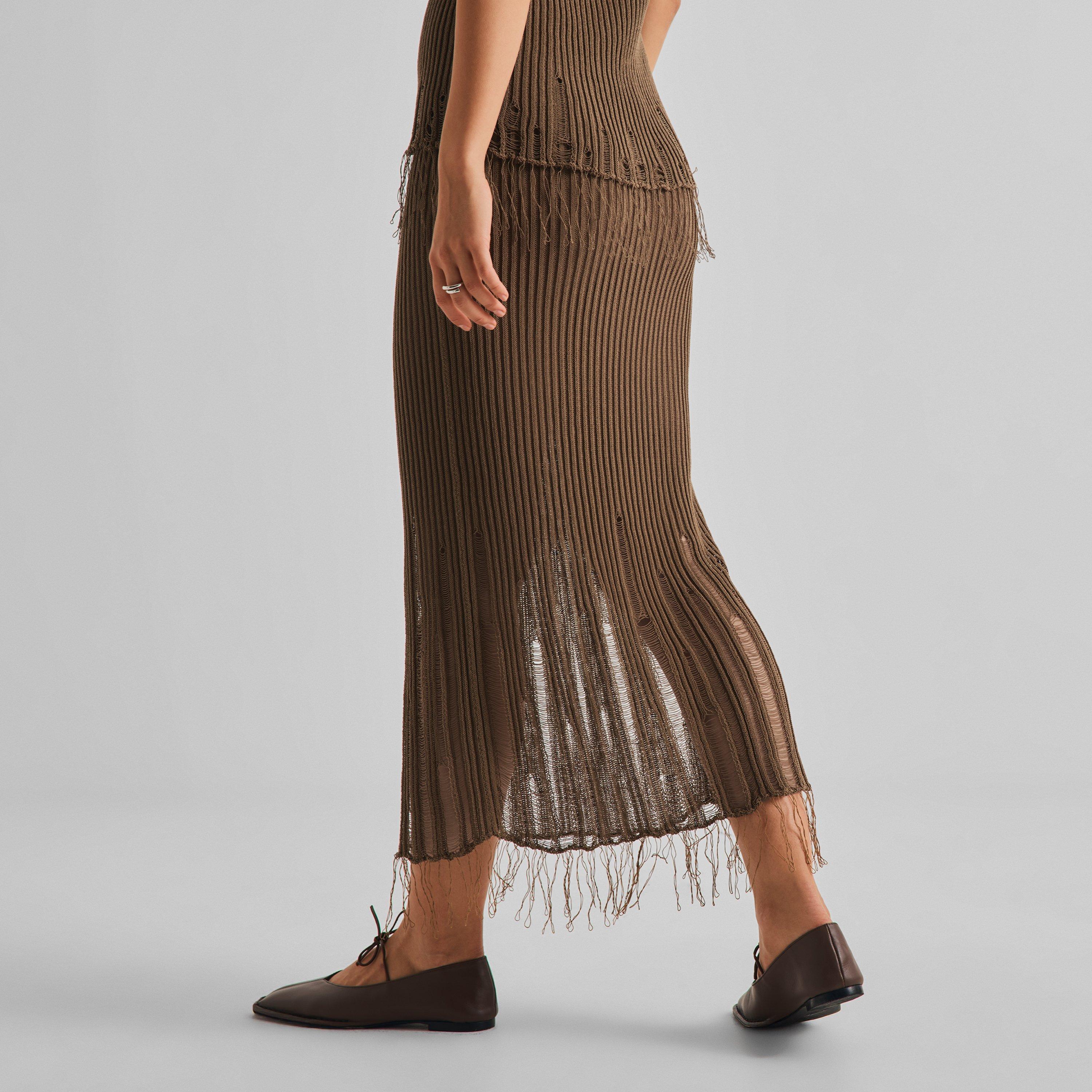Mustard - Uma Wang - Women's Midi Skirt - 4