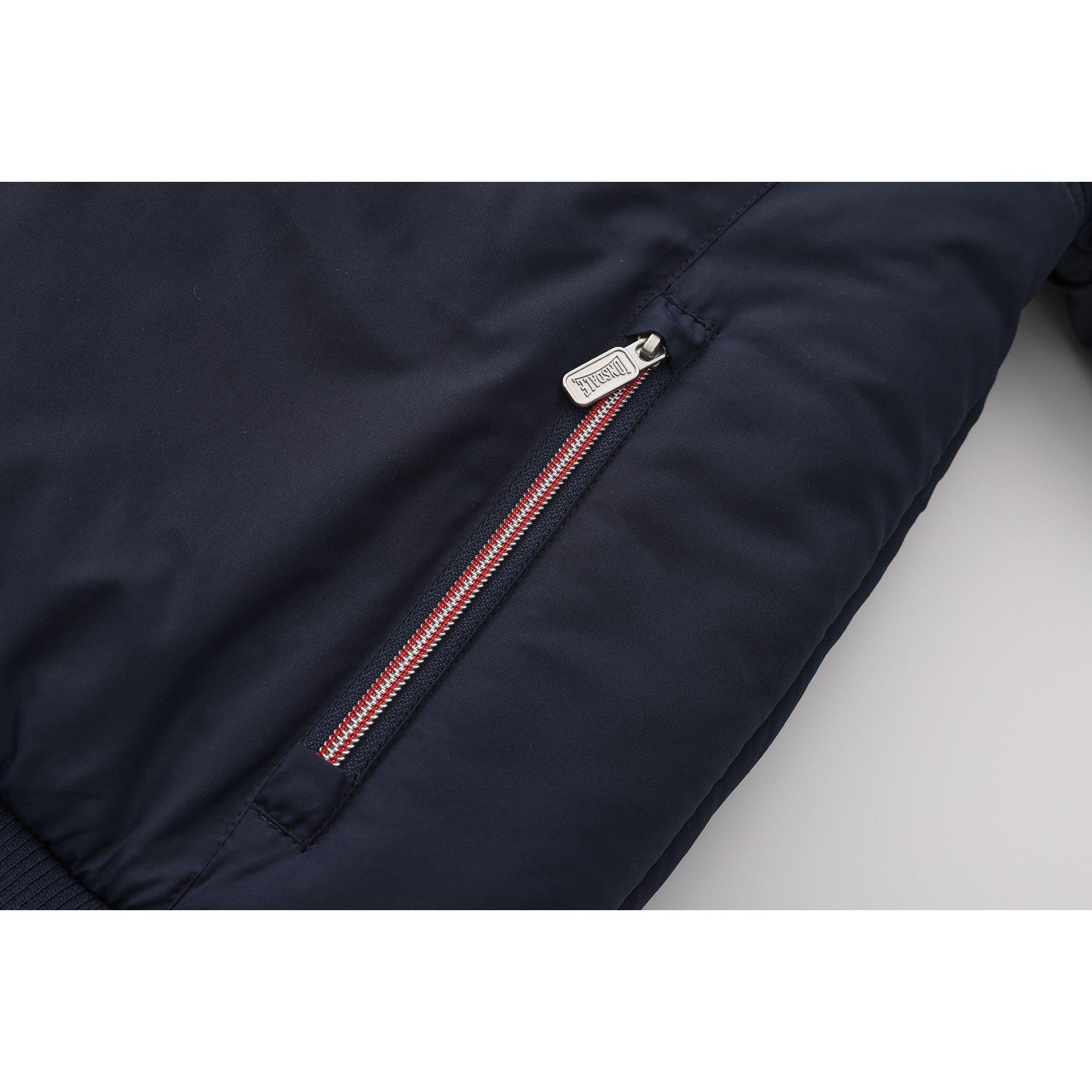 Navy - Lonsdale - Men's  Padded Hooded Bomber Jacket - 6