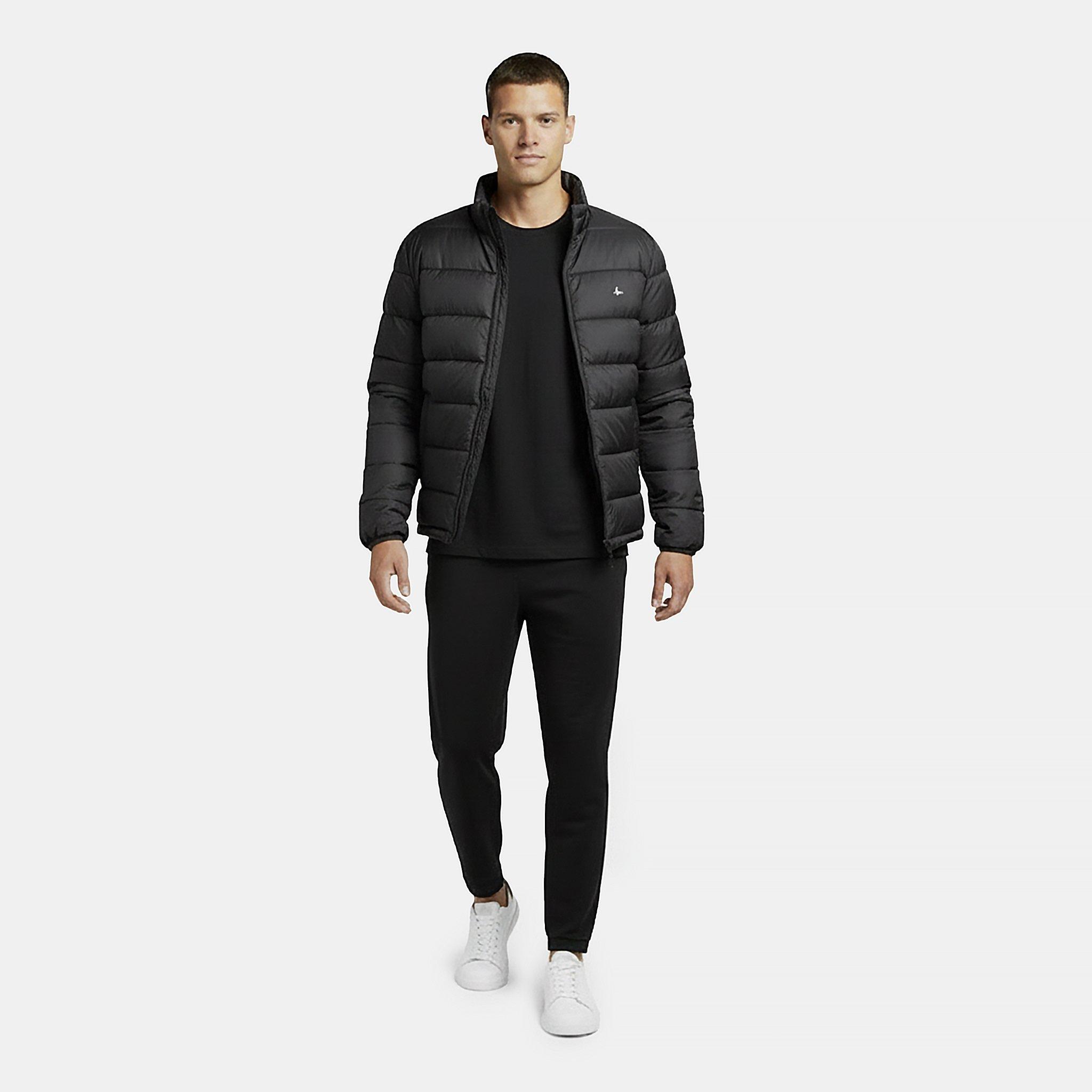 Black - Jack Wills - Men's Kershaw Water Resistant Wind Resistant Funnel Neck Short Puffer Jacket - 5
