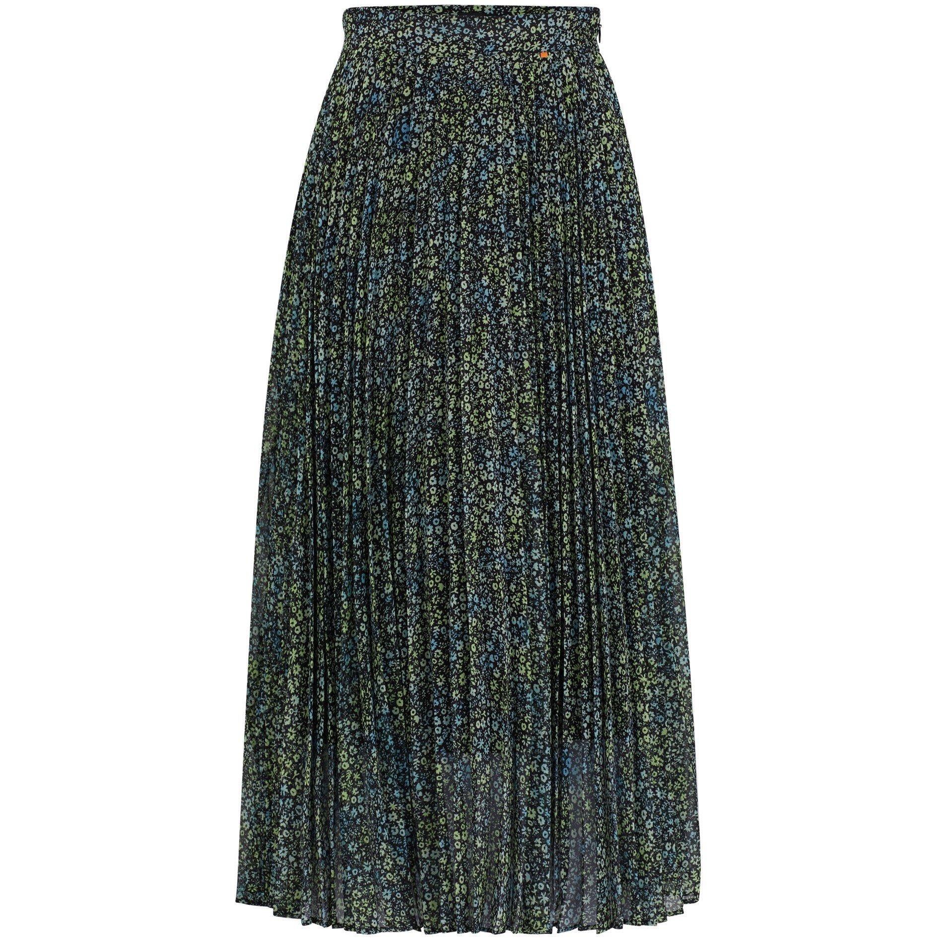 Boss Women's Printed Plisse Skirt - Open Misc - Size 4 (XXS)