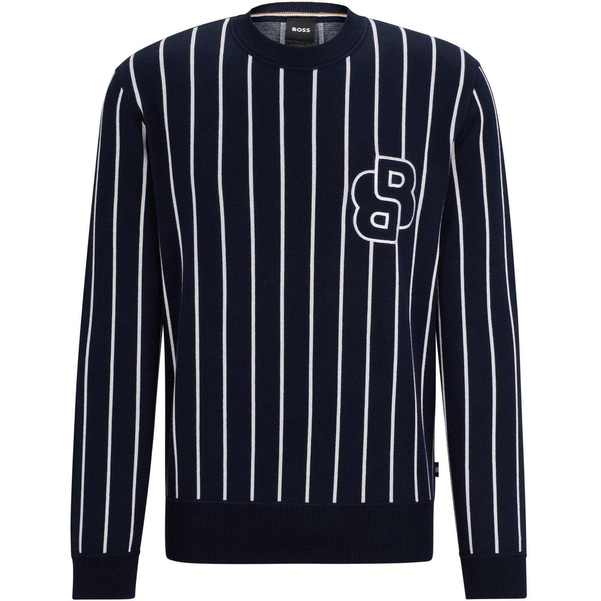 Dark Blue - Boss - Men's Talento Knitted Top - 1