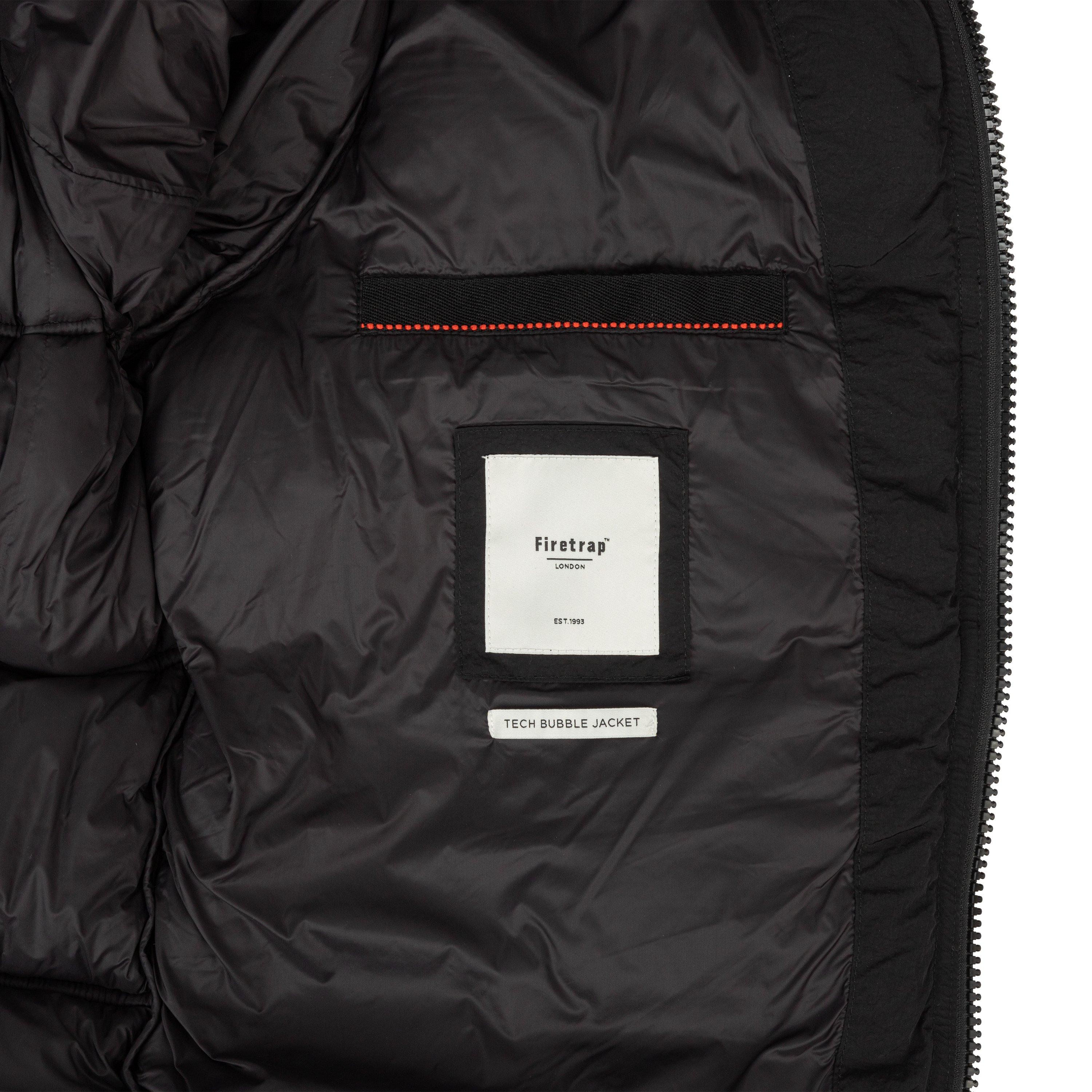 Black - Firetrap - Bubble Jacket Mens - 8