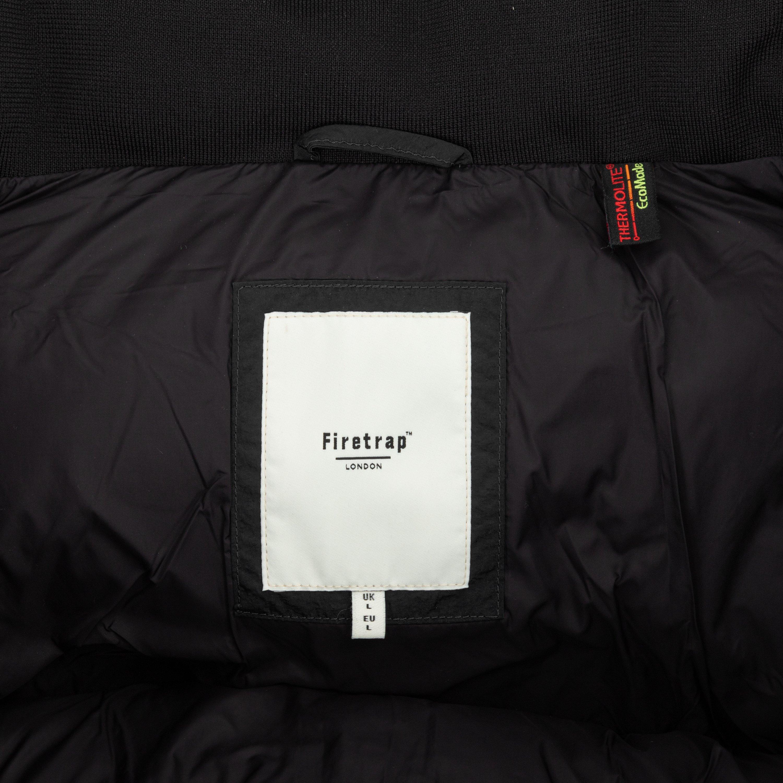 Black - Firetrap - Bubble Jacket Mens - 10