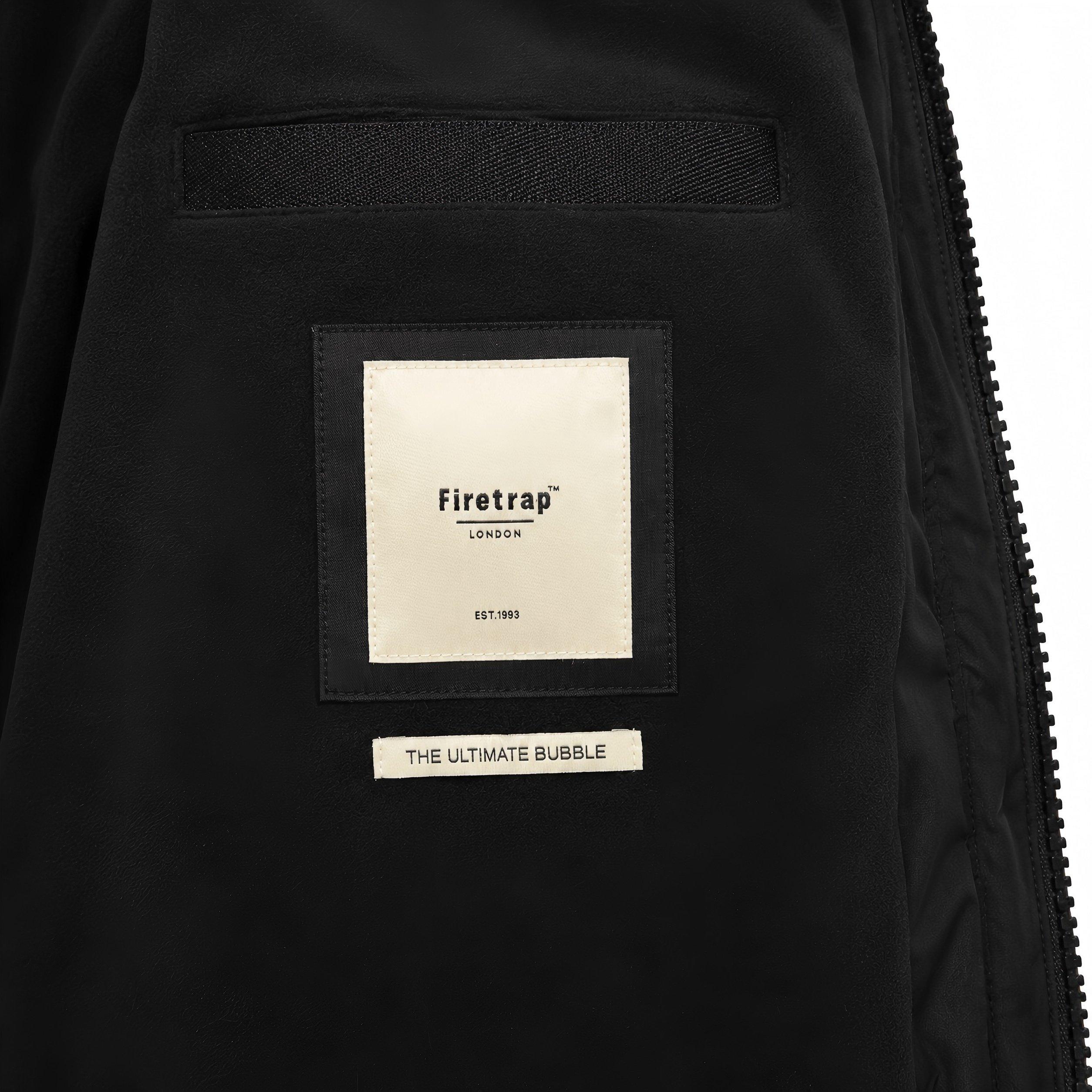 Black - Firetrap - Mens Firertrap Bubble Jacket - 6
