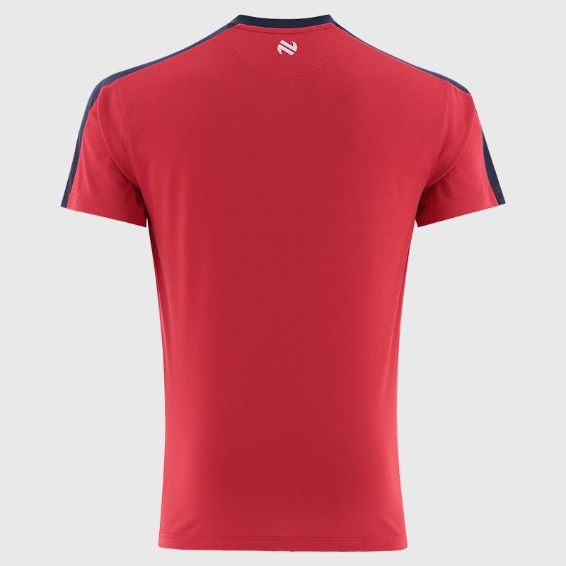 RED/MARINE/WHT - ONeills - Men's Dromore Louth Crew-Neck Short-Sleeve T-Shirt - 2