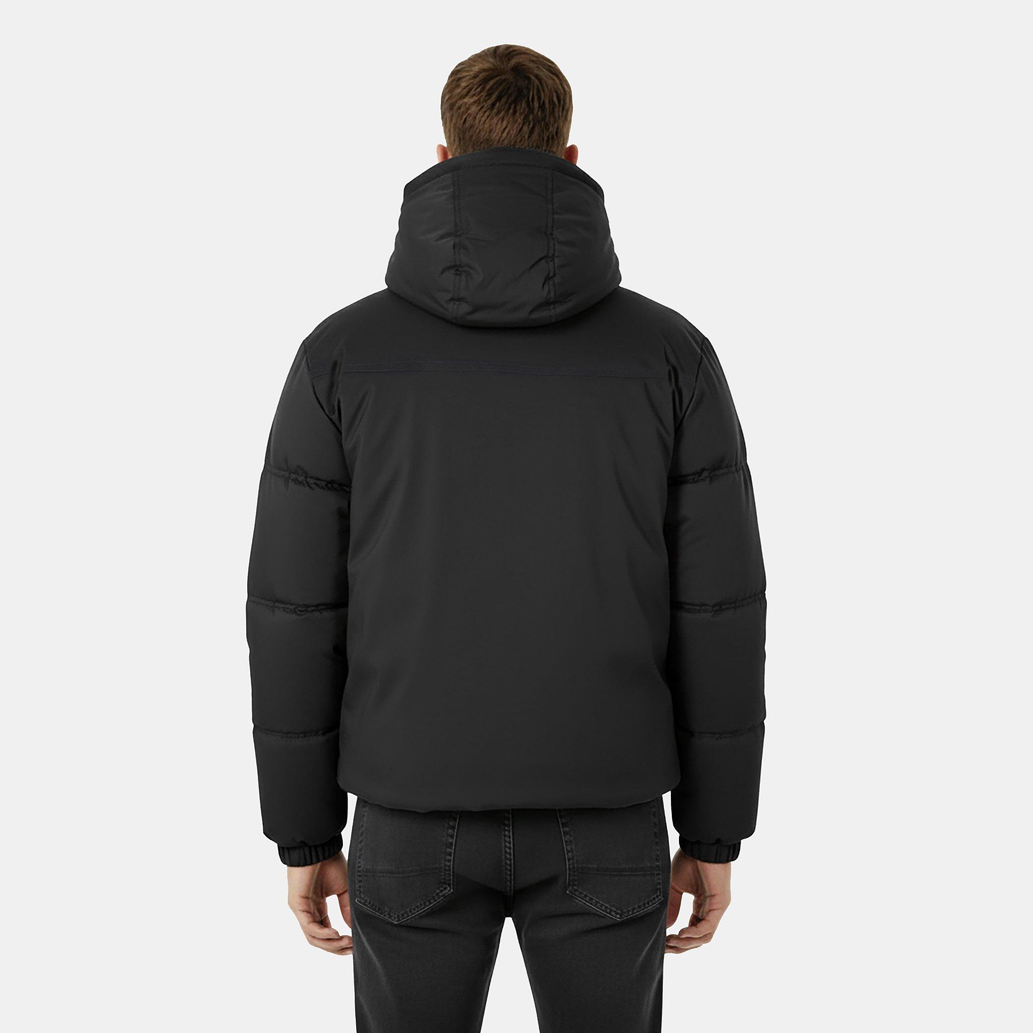 Black - Jack Wills - Men's Salcombe Adjustable Hood Short Puffer Jacket - 4