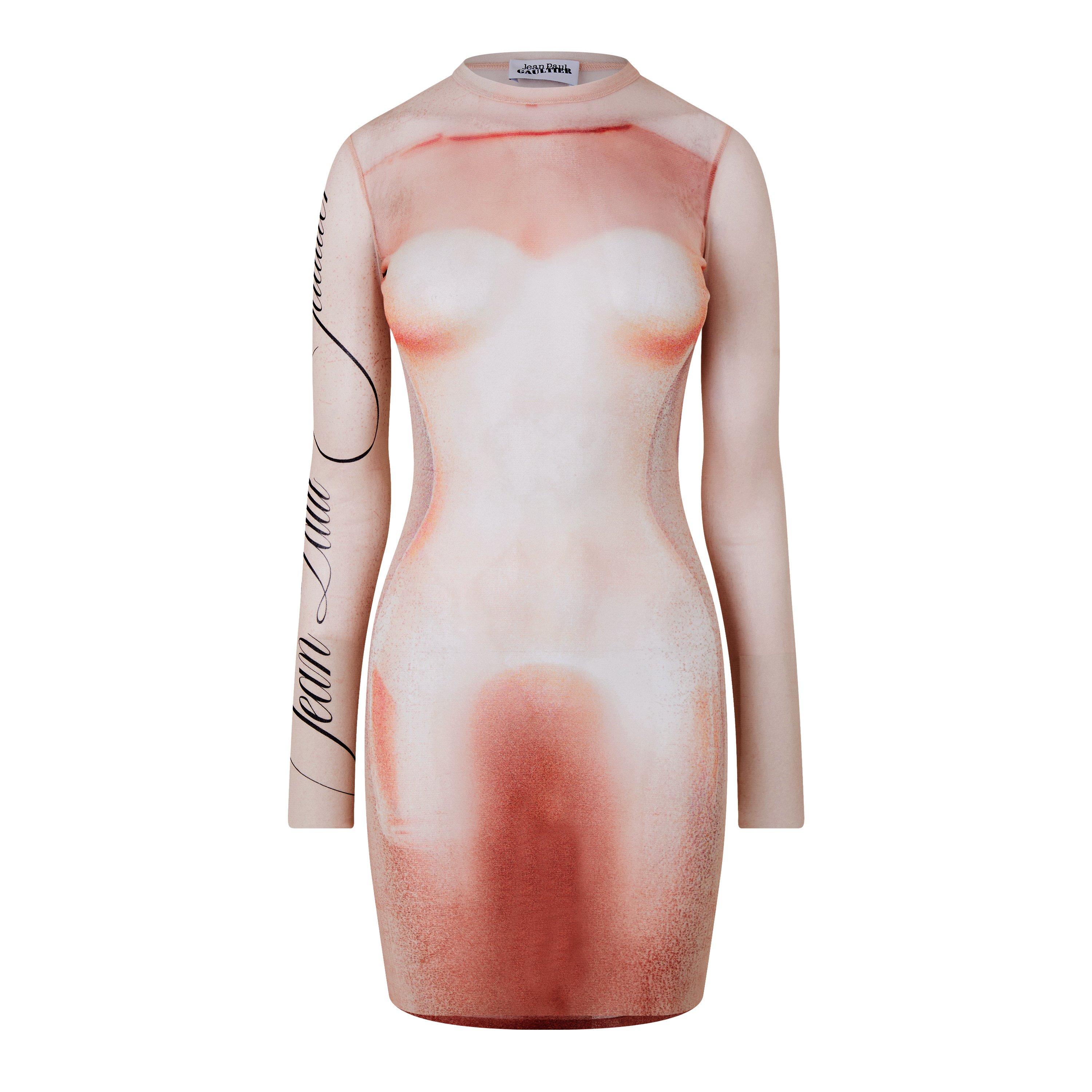 Dusty Pink - Jean Paul Gaultier - Women's Le Classique Mini Dress - 5