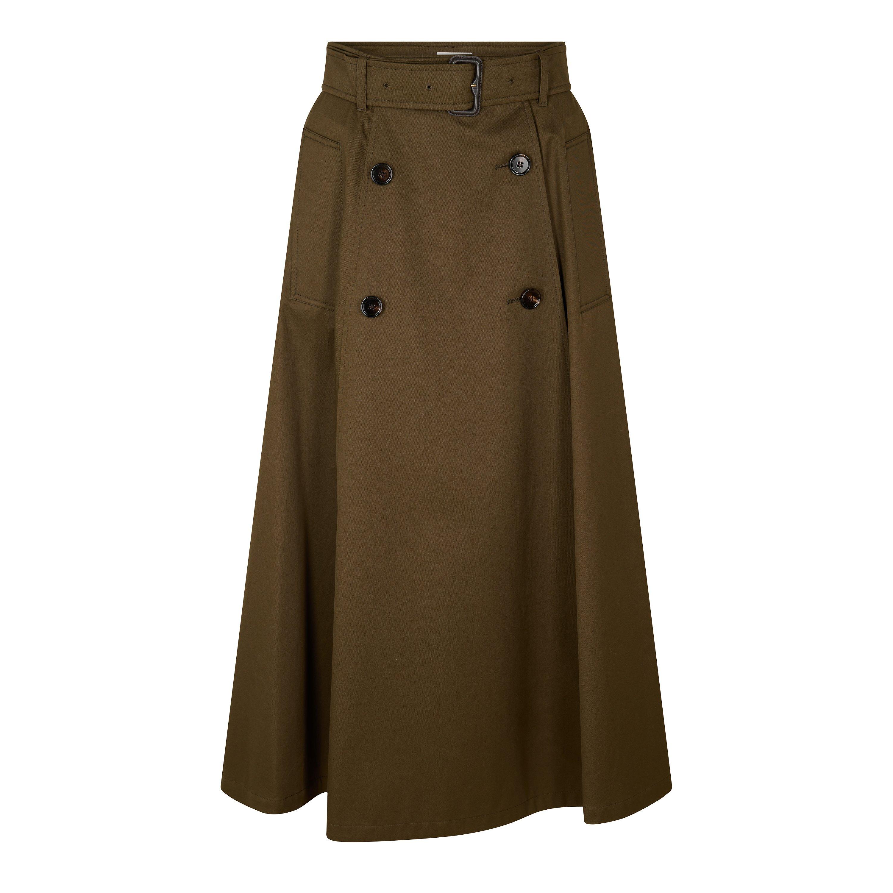 Burberry Women's Brenda Midi Skirt - Juniper - Size 14 (L)