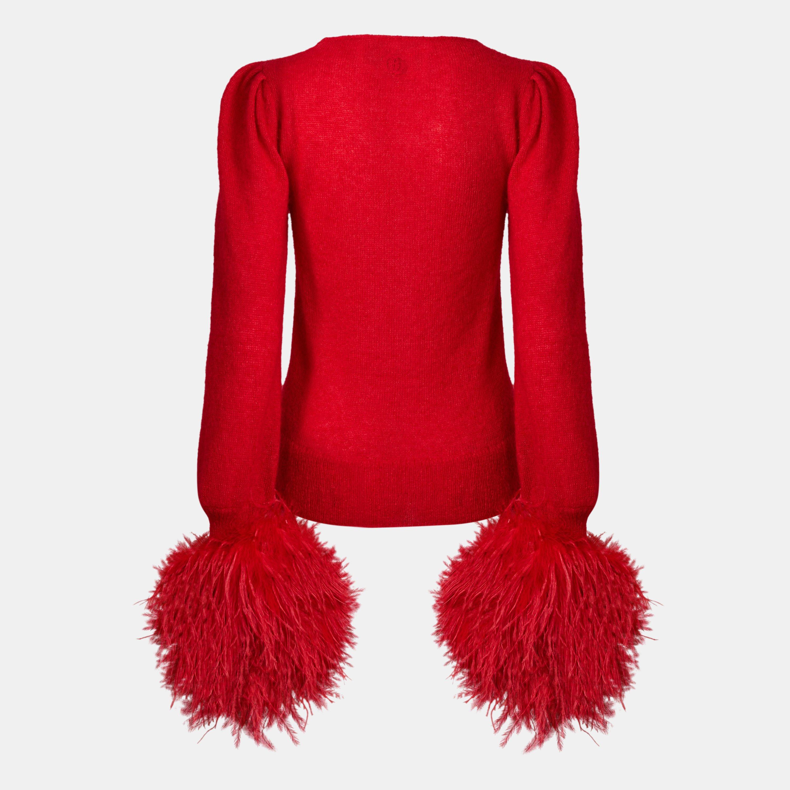 Live Red/Mix - Gucci - Women's Crew Neck Jumper - 2