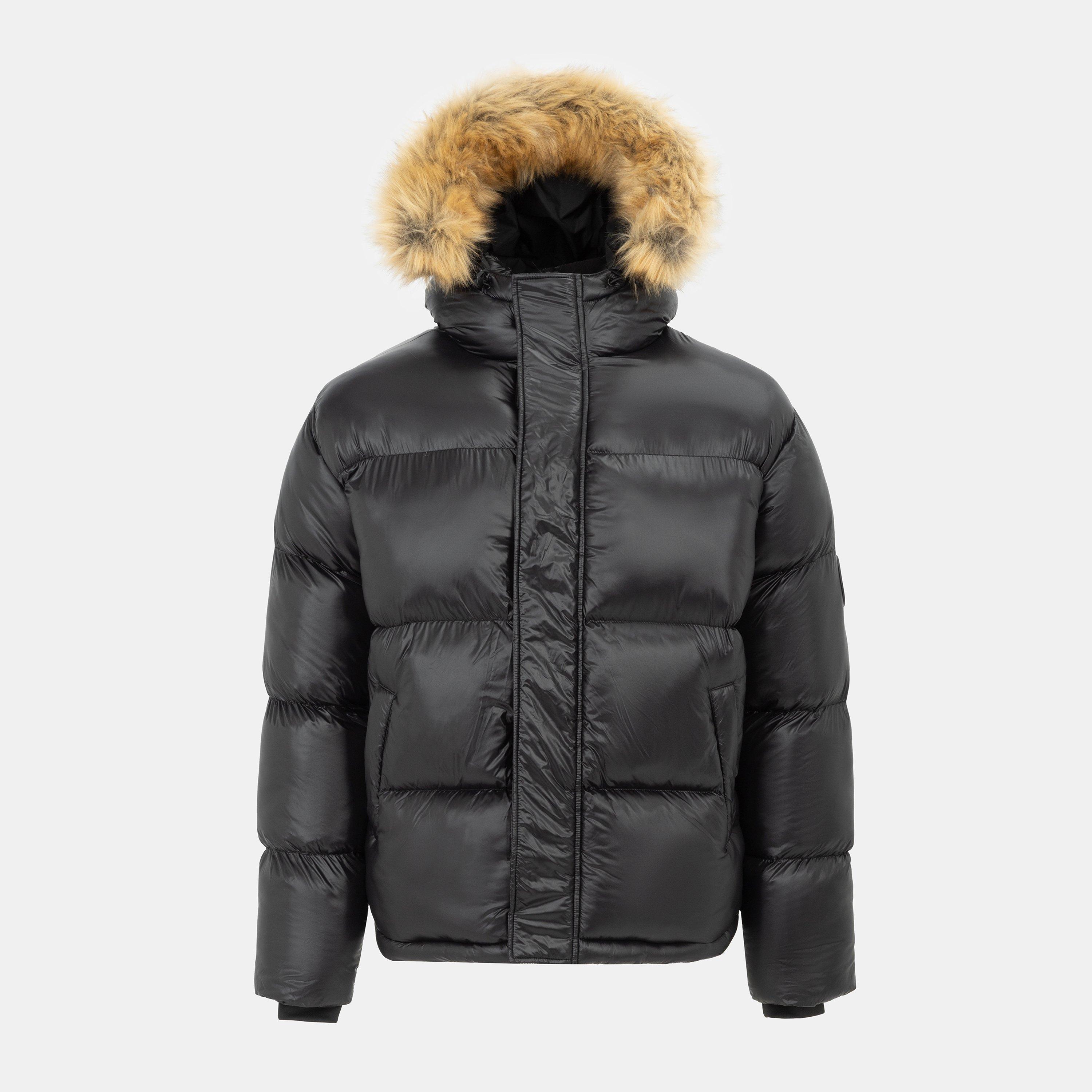 Black - Loyalti - Men's Shadow Quilted Short Puffer Jacket - 1