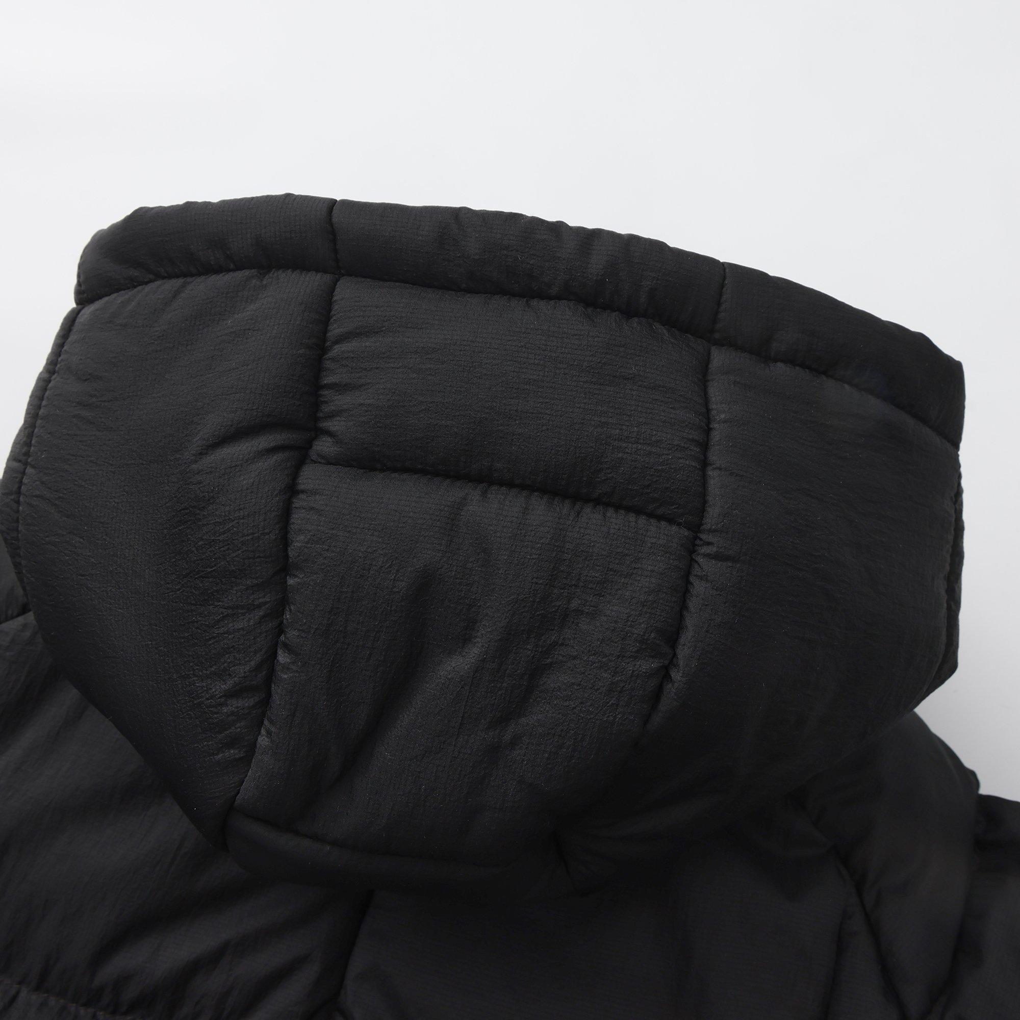 Black - Pretty Green - Mens  Baffle Hooded Long Sleeve Short Puffer Jacket - 12