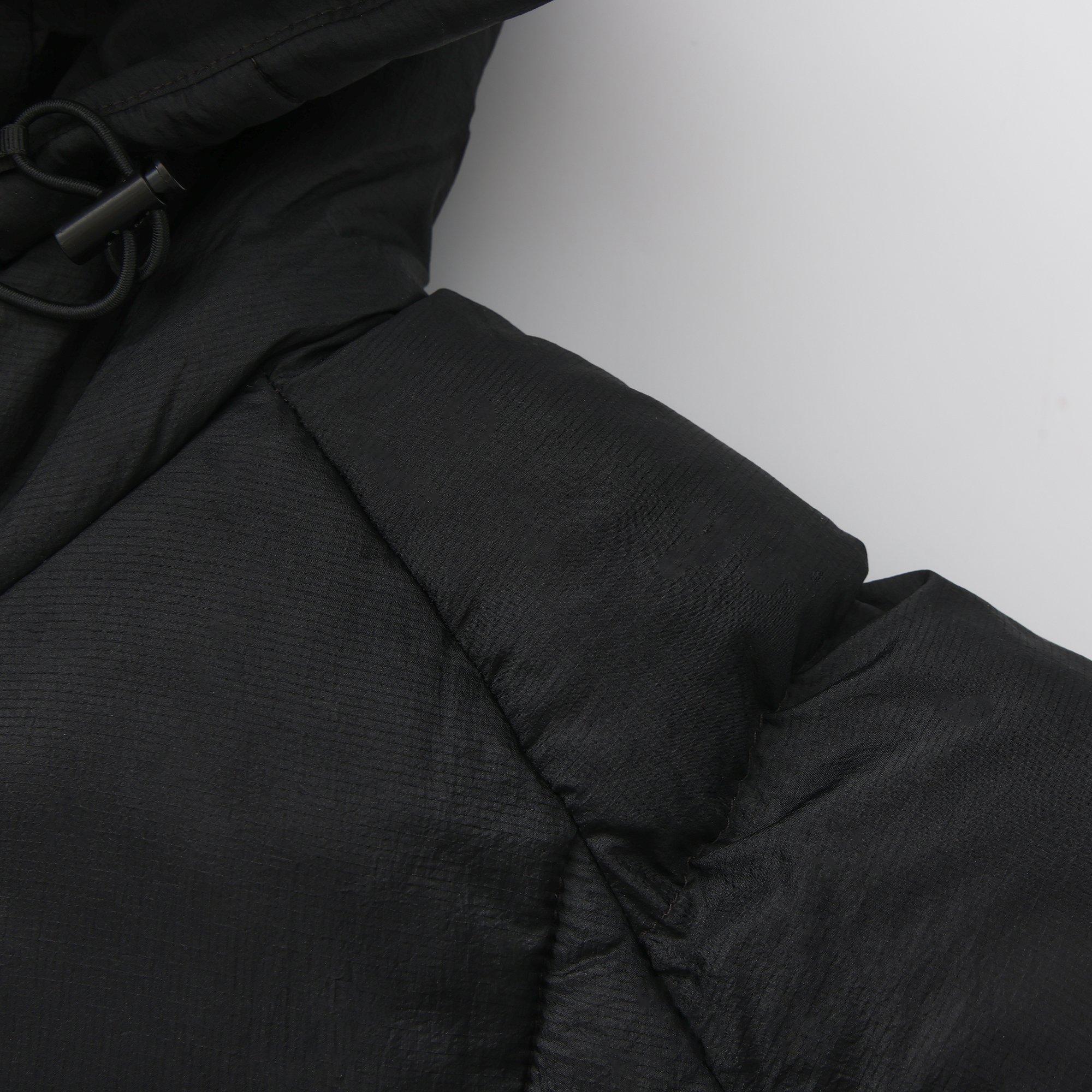 Black - Pretty Green - Mens  Baffle Hooded Long Sleeve Short Puffer Jacket - 4
