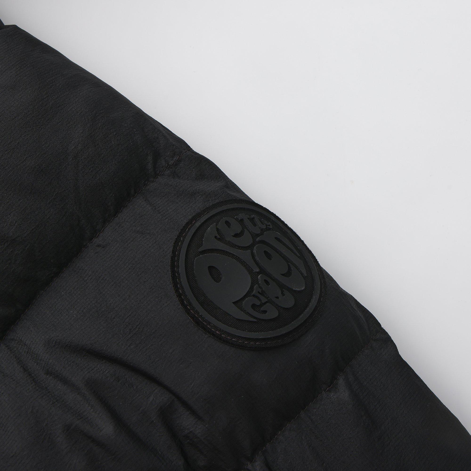 Black - Pretty Green - Mens  Baffle Hooded Long Sleeve Short Puffer Jacket - 5