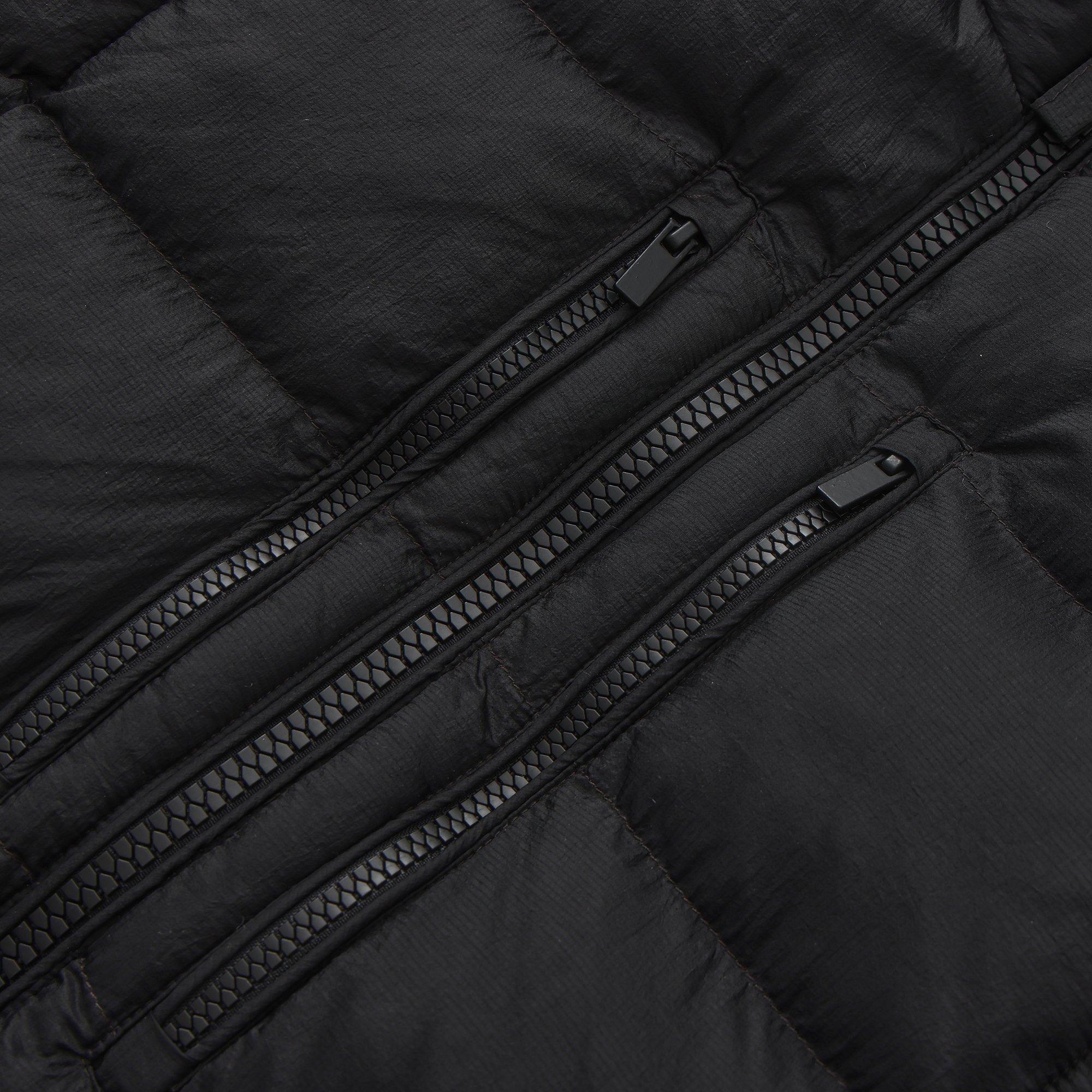 Black - Pretty Green - Mens  Baffle Hooded Long Sleeve Short Puffer Jacket - 9