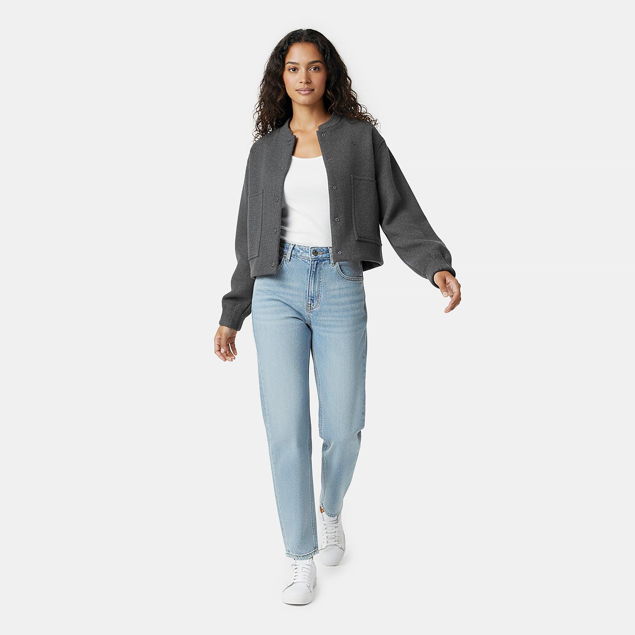 Grey - Jack Wills - Women's Insulated Long Sleeve Short Puffer Jacket - 5